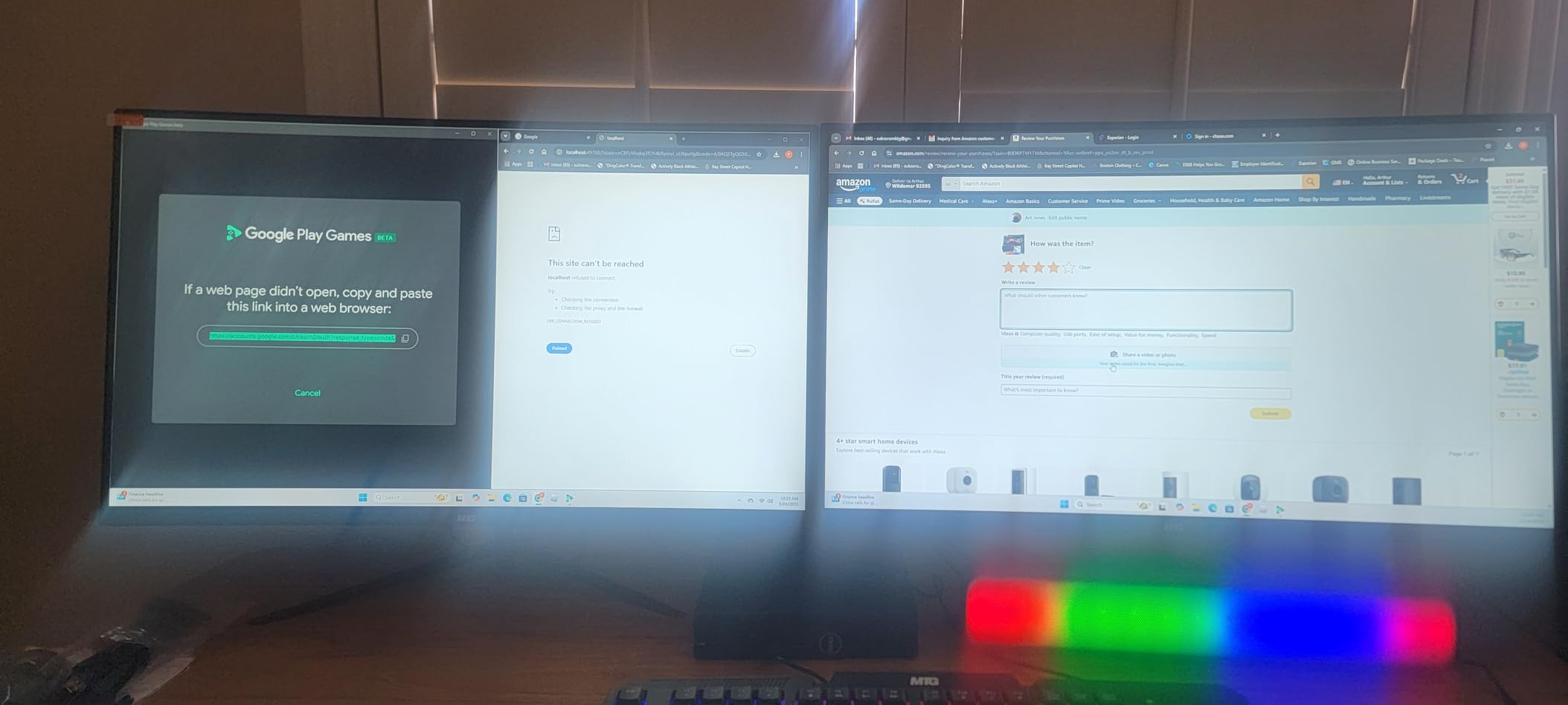 Dell Optiplex Tiny Mini Desktop PC, Intel Core i5, 32GB RAM, 1TB SSD with Dual 27 inch Curved Monitor, AI Enabled RGB Keyboard Mouse, RGB Soundbar and Webcam Windows 11 Pro (Renewed) - Customer Photo 1