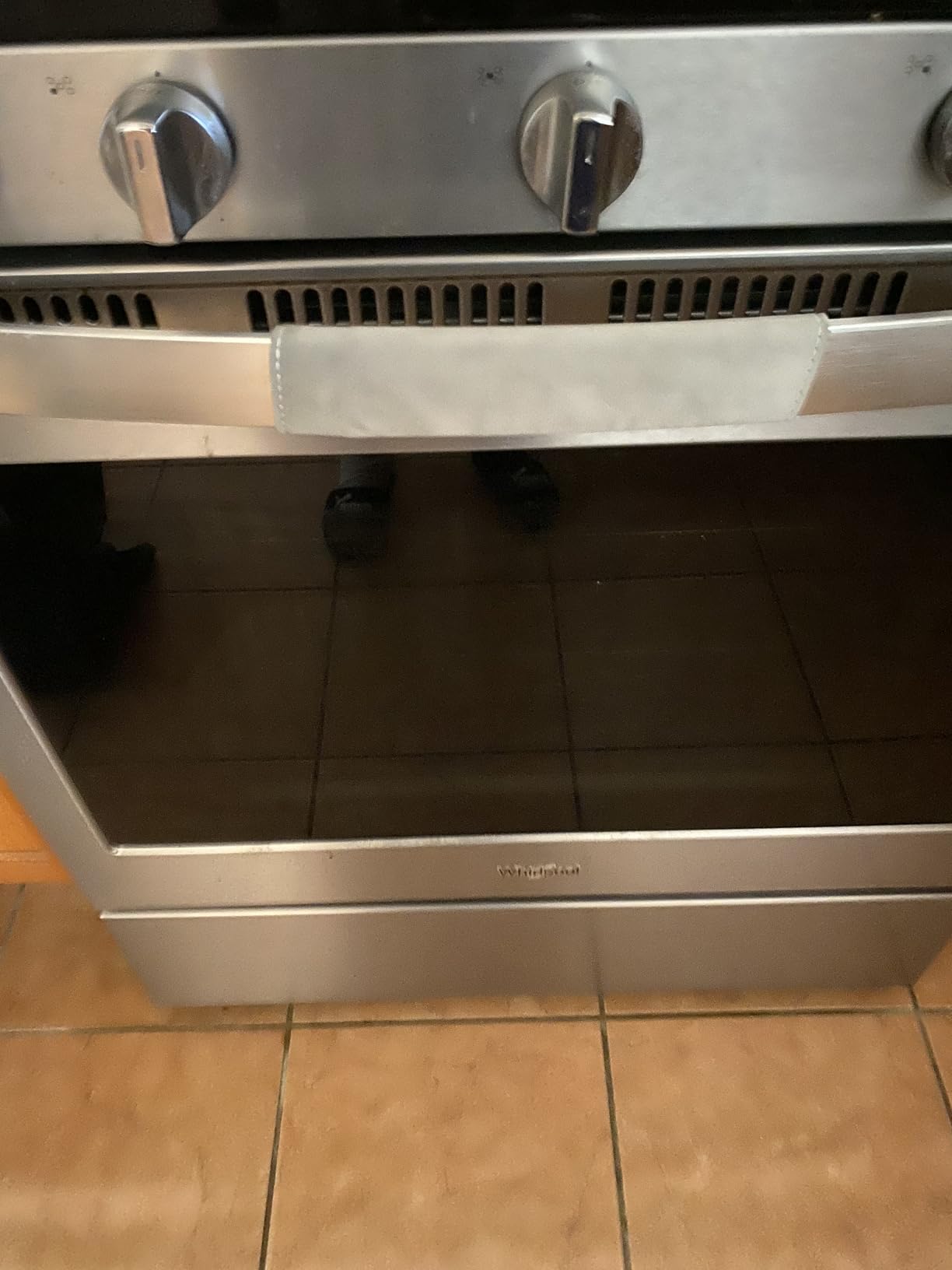 Refrigerator Door Handle Covers, Set of 6, Non-Slip Fridge Handle Covers, Washable Appliance Handle Covers, Keep Your Kitchen Clean, Microwave Oven Dishwasher Handle Protector(Gray, Silver pattern) - Customer Photo 1