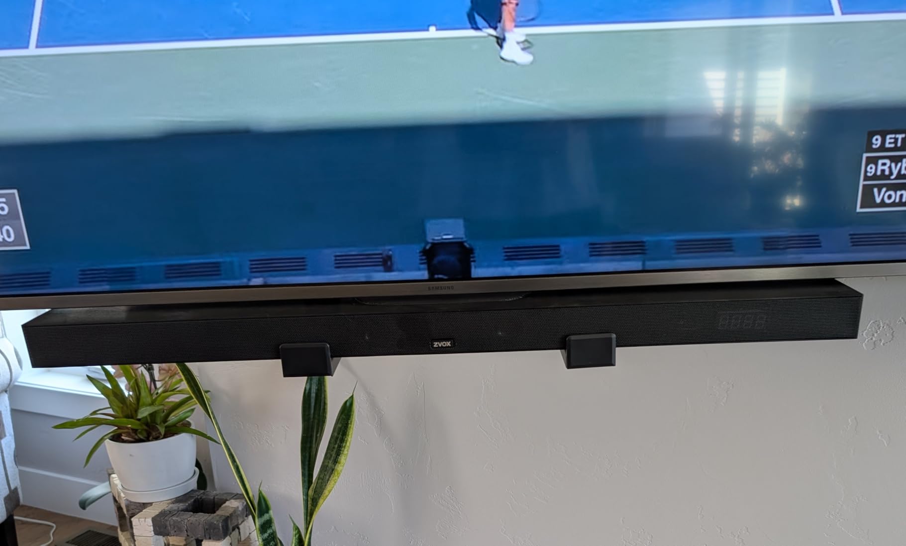 ZVOX AccuVoice AV855 Dialogue Clarifying Soundbar - Patented Hearing Technology with 20 Levels of Voice Boost, Dual Subwoofers, Low-Profile TV Speaker for Home Theater and Smart TV - Black - Customer Photo 1