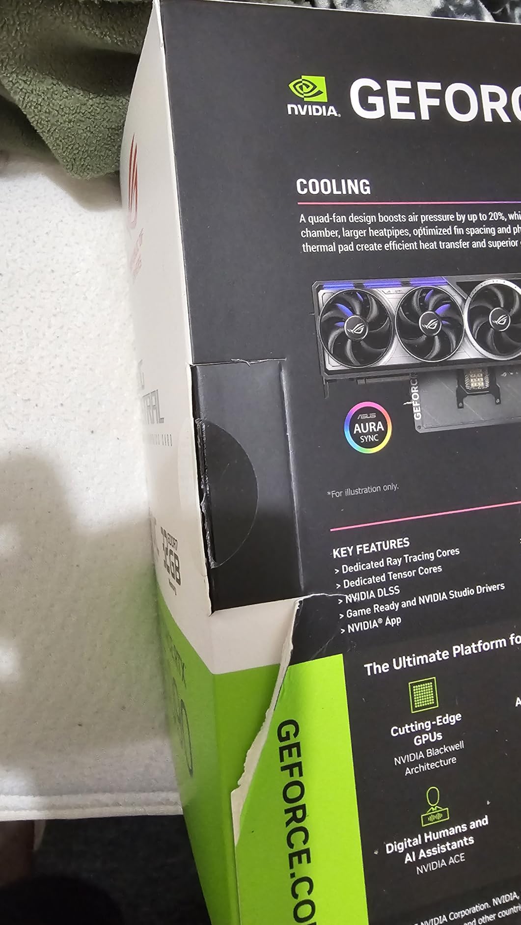 ASUS TUF Gaming GeForce RTX 5090 32GB GDDR7 OC Edition Gaming Graphics Card (PCIe® 5.0, HDMI®/DP 2.1, 3.6-Slot, Military-Grade Components, Protective PCB Coating, axial-tech Fans, Vapor Chamber) - Customer Photo 3