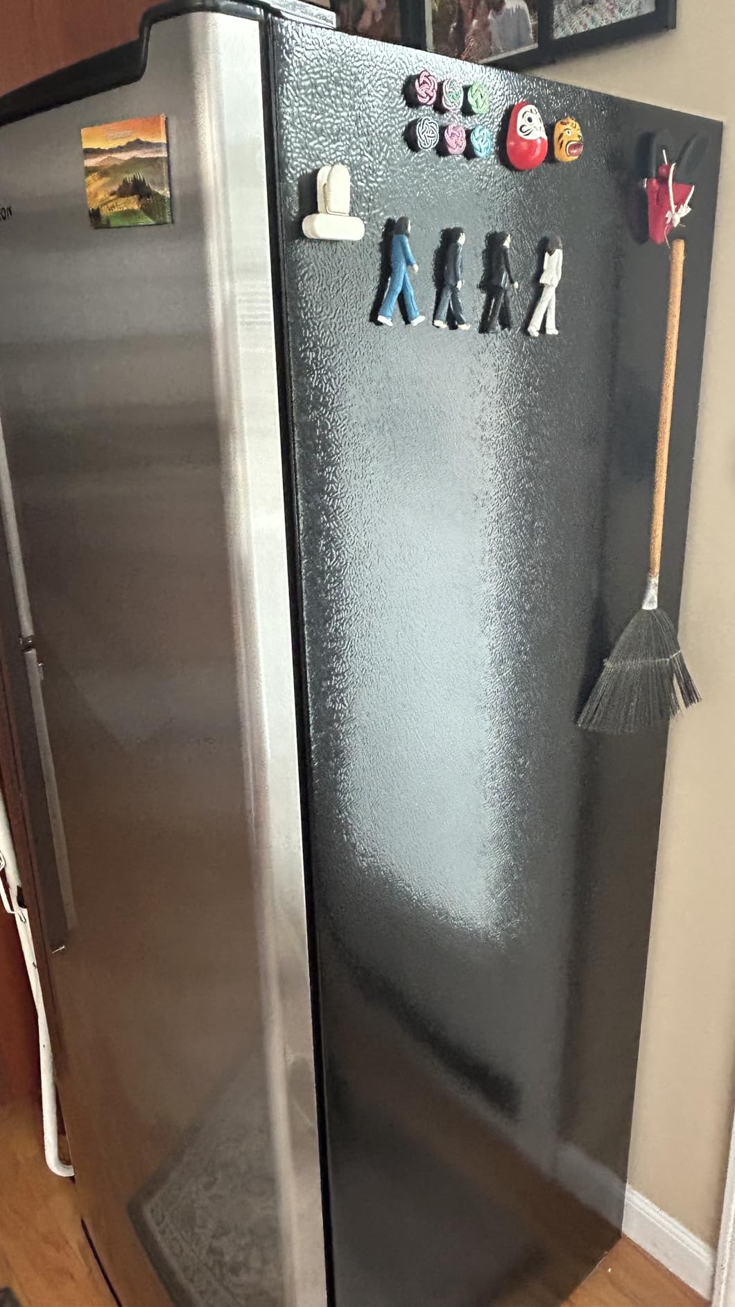 BANGSON Upright Freezer, 7.0 Cu.ft Stand Up Freezer, Convertible Upright Freezer/Refrigerator, Single Door for Kitchen,Garage, Office, Apartment, Silver - Customer Photo 1