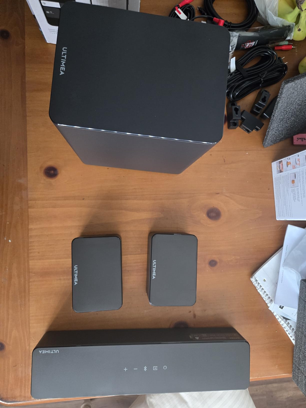 ULTIMEA 5.1 Sound Bar for Smart TV, Virtual Surround Sound System for TV, 320W Peak Power, Adjustable Surround Speakers and Subwoofer, APP Control, Home Theater Soundbar Poseidon D50(2025 New Model) - Customer Photo 1