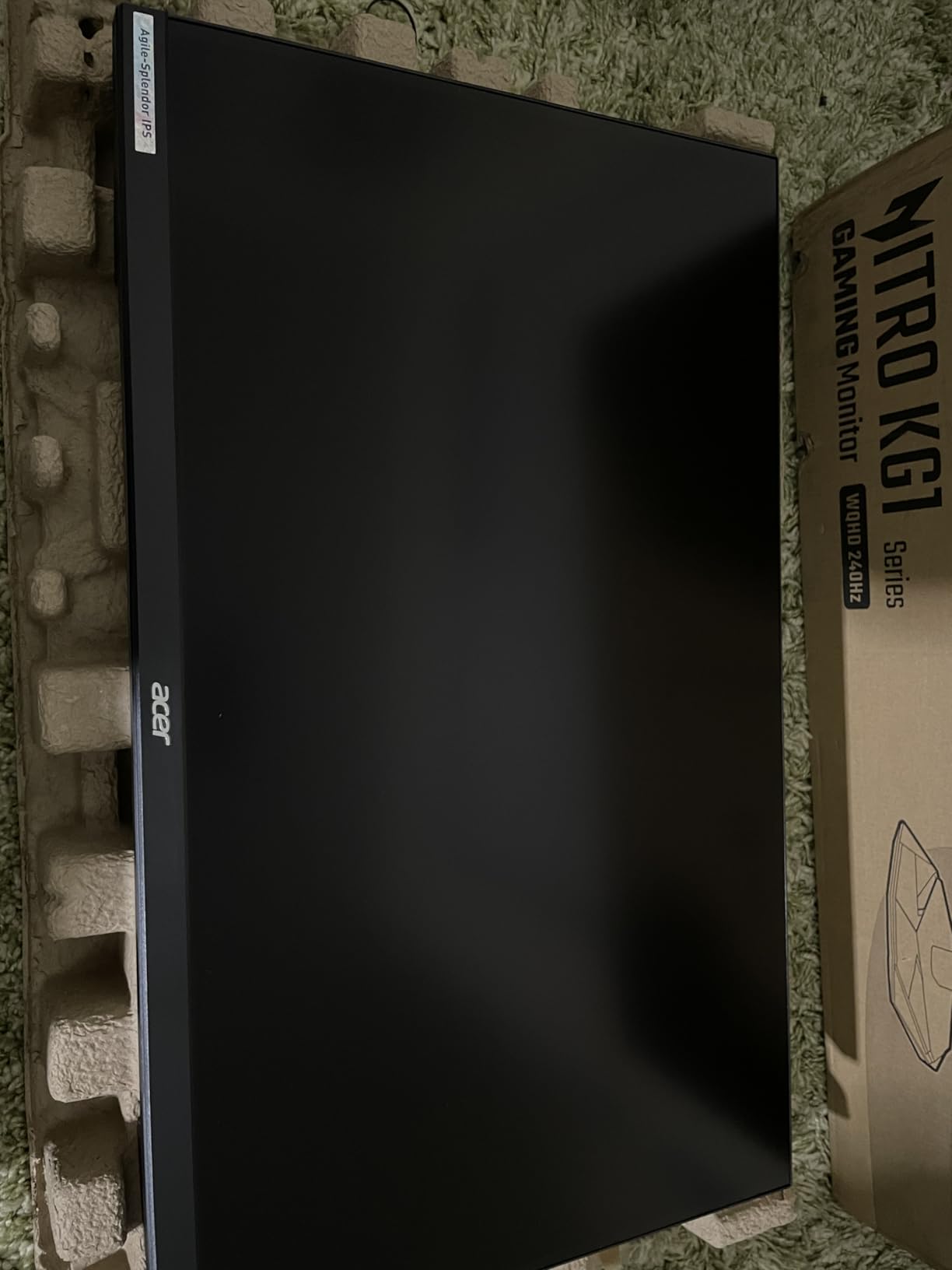 acer Nitro 27 Inch WQHD 2560 x 1440 ZeroFrame Design IPS Gaming Monitor | AMD FreeSync Premium | Up to 240Hz Refresh | Up to 0.5ms | One Display Port 1.2 and Two HDMI 2.0 Ports | KG271U W3bmiipx - Customer Photo 2