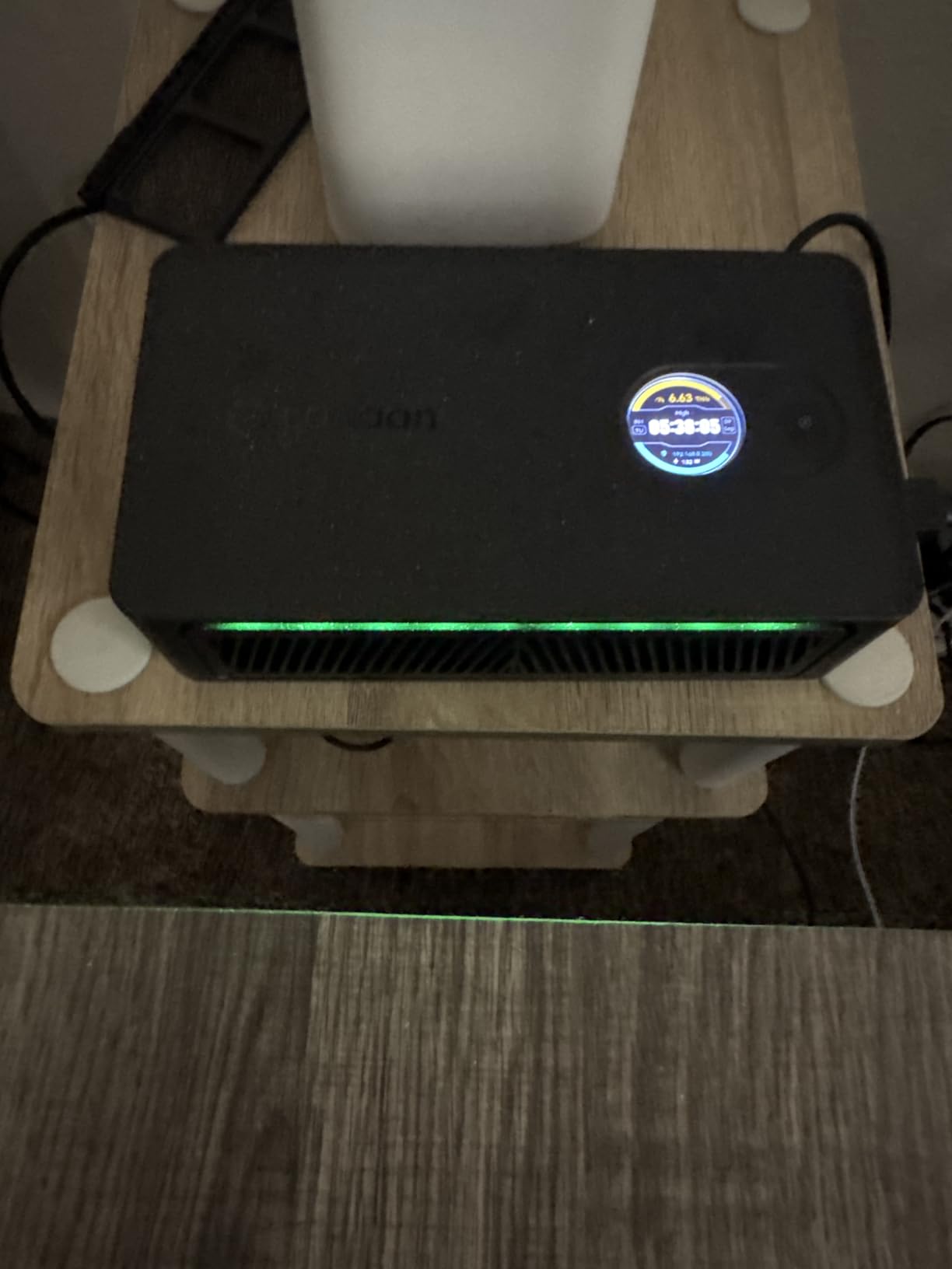 New Canaan Avalon Nano 3S BTC Miner - 6 TH/s 140W Bitcoin ASIC Miner - Quiet with Canaan Original Power Supply - Supports Solo Mining & Stake Pool for Office and Home Use(Black) - Customer Photo 1