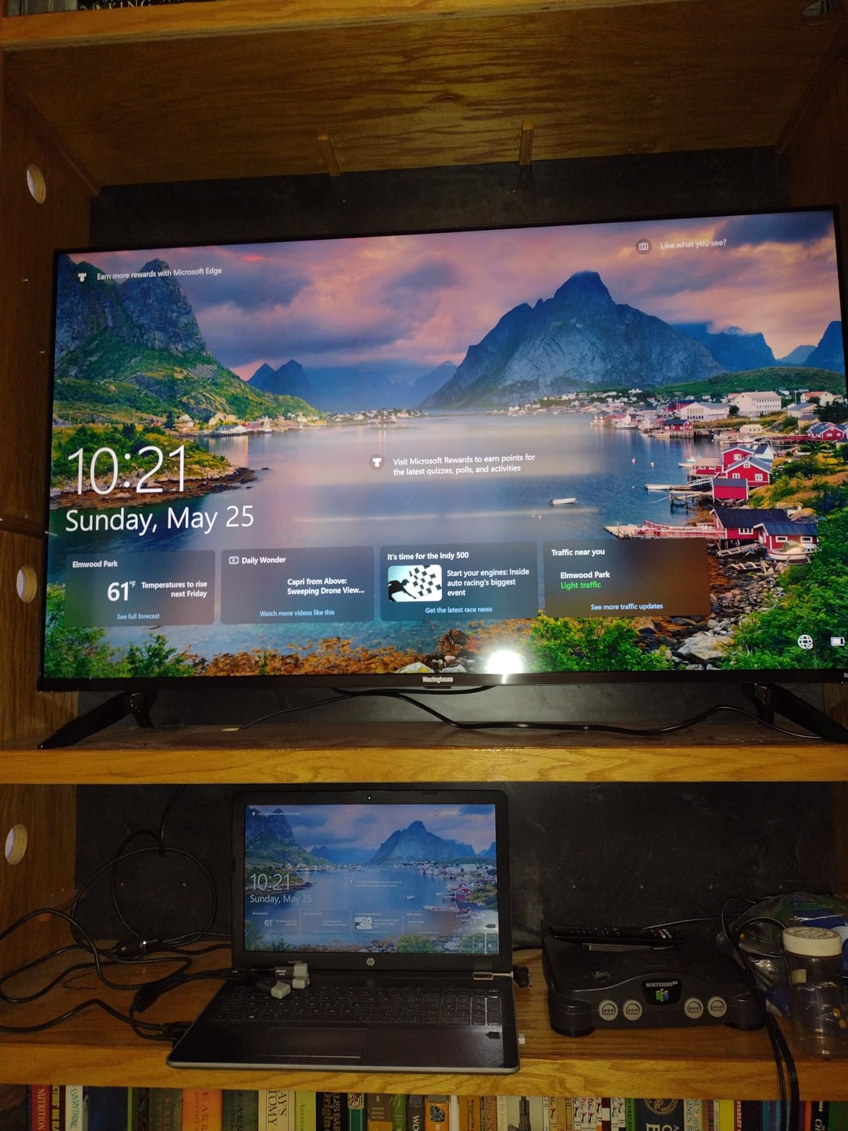 Westinghouse Roku TV - 55 Inch Smart TV, 4K UHD QLED Television w/HDR 10+, Dolby Vision, Wi-Fi & Mobile App Connectivity, Flat Screen Compatible w/Apple HomeKit, Alexa, & Google Assistant - Customer Photo 1