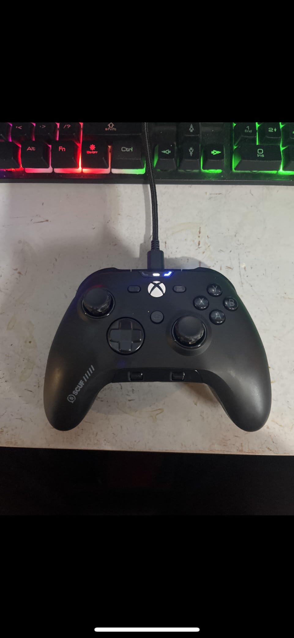 SCUF VALOR PRO Wired Performance Xbox Controller – Customizable Back Paddles, Instant Triggers, Hall Effect Thumbsticks, Audio Controls, Xbox Series X|S, Xbox One, Windows PC – Steel Gray Customer Review SCUF VALOR PRO Wired Performance Xbox Controller – Customizable Back Paddles, Instant Triggers, Hall Effect Thumbsticks, Audio Controls, Xbox Series X|S, Xbox One, Windows PC – Steel Gray - Customer Photo 4