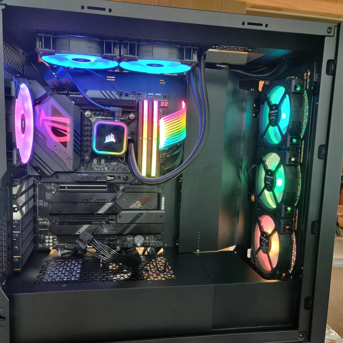 ASUS ROG Strix Z890-H Gaming WiFi Z890 LGA 1851 ATX Motherboard, Intel® Core™ Ultra Series 2 Ready, Advanced AI PC-Ready, 16+2+1+2 Stages, DDR5, 5Gb LAN, WiFi 7, 4X M.2, PCIe 5.0, USB Type-C®, AI OC Customer Review ASUS ROG Strix Z890-H Gaming WiFi Z890 LGA 1851 ATX Motherboard, Intel® Core™ Ultra Series 2 Ready, Advanced AI PC-Ready, 16+2+1+2 Stages, DDR5, 5Gb LAN, WiFi 7, 4X M.2, PCIe 5.0, USB Type-C®, AI OC - Customer Photo 5