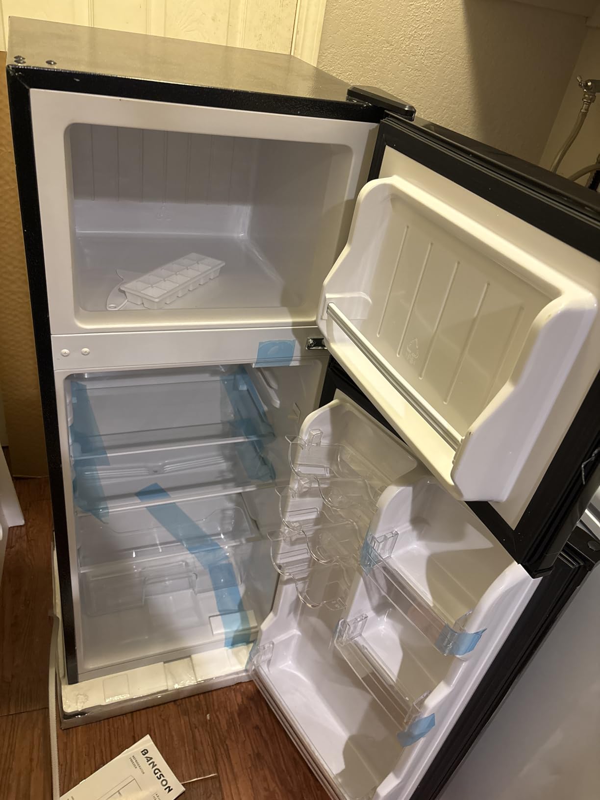 BANGSON 7.7 Cu.Ft Refrigerator with Freezer, Apartment Size Fridge with Top Freezer, for Apartment, Office, Kitchen and Garage, Stainless Steel, Silver - Customer Photo 1