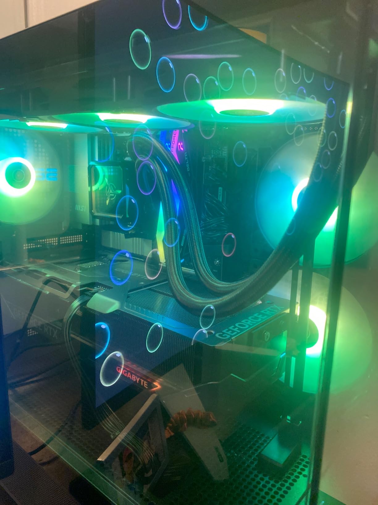 Skytech Azure 3 Gaming PC Desktop, Ryzen 7 9800X3D 4.7 GHz (5.2 GHz Turbo), NVIDIA RTX 5080 16GB, X670 Board, 2TB NVMe SSD, 32GB DDR5 RAM 6000 RGB, 850W Gold ATX 3 PSU, 360mm ARGB AIO, Wi-Fi, Win 11 Customer Review Skytech Azure 3 Gaming PC Desktop, Ryzen 7 9800X3D 4.7 GHz (5.2 GHz Turbo), NVIDIA RTX 5080 16GB, X670 Board, 2TB NVMe SSD, 32GB DDR5 RAM 6000 RGB, 850W Gold ATX 3 PSU, 360mm ARGB AIO, Wi-Fi, Win 11 - Customer Photo 3