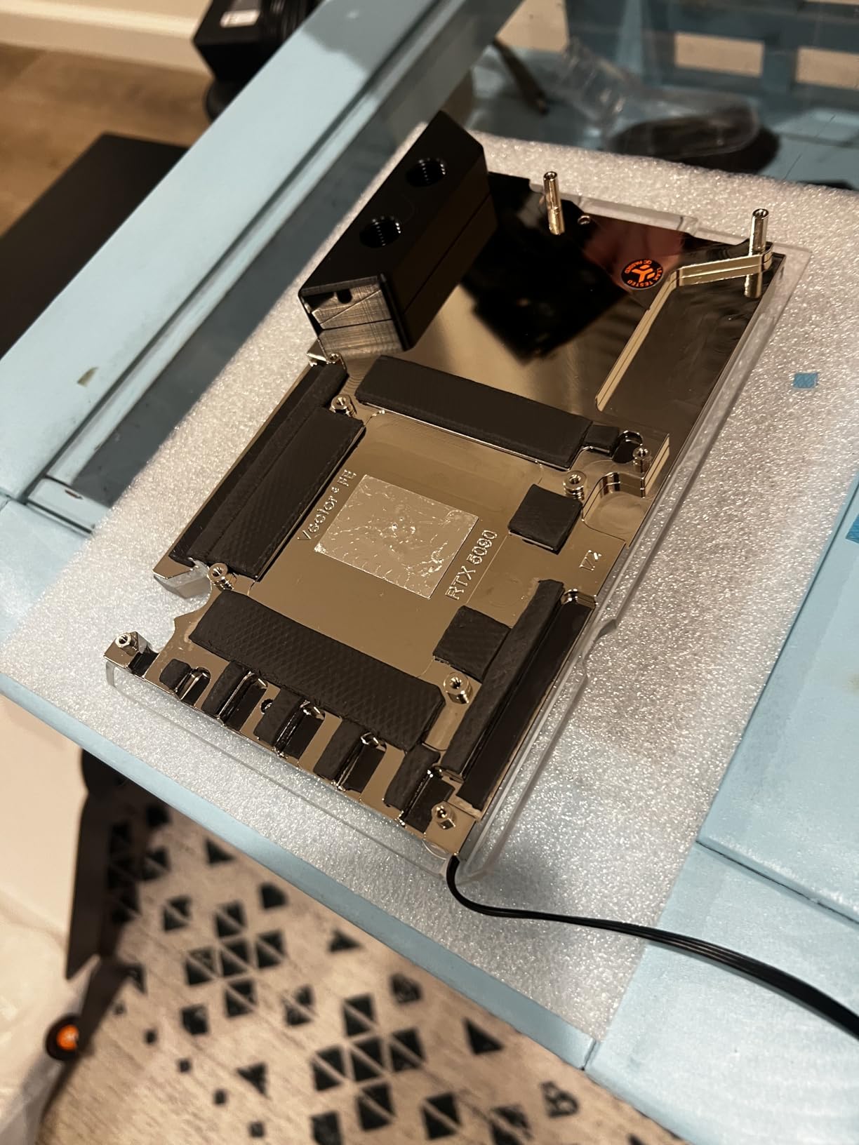 Thermal Grizzly Minus Pad Advance - 100x100x1.0mm 2-Pack Thermal Interface Pad, Electrically Non-Conductive, High Thermal Conductivity & Compressibility for SSDs, GPUs & Electronics - Customer Photo 1