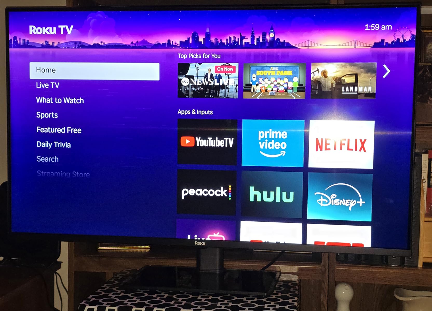 Roku Smart TV 2025 – 43-Inch Select Series, 4K HDR TV – RokuTV with Enhanced Voice Remote – Flat Screen LED Television with Wi-Fi for Streaming Live Local News, Sports, Family Entertainment Customer Review Roku Smart TV 2025 – 43-Inch Select Series, 4K HDR TV – RokuTV with Enhanced Voice Remote – Flat Screen LED Television with Wi-Fi for Streaming Live Local News, Sports, Family Entertainment - Customer Photo 1