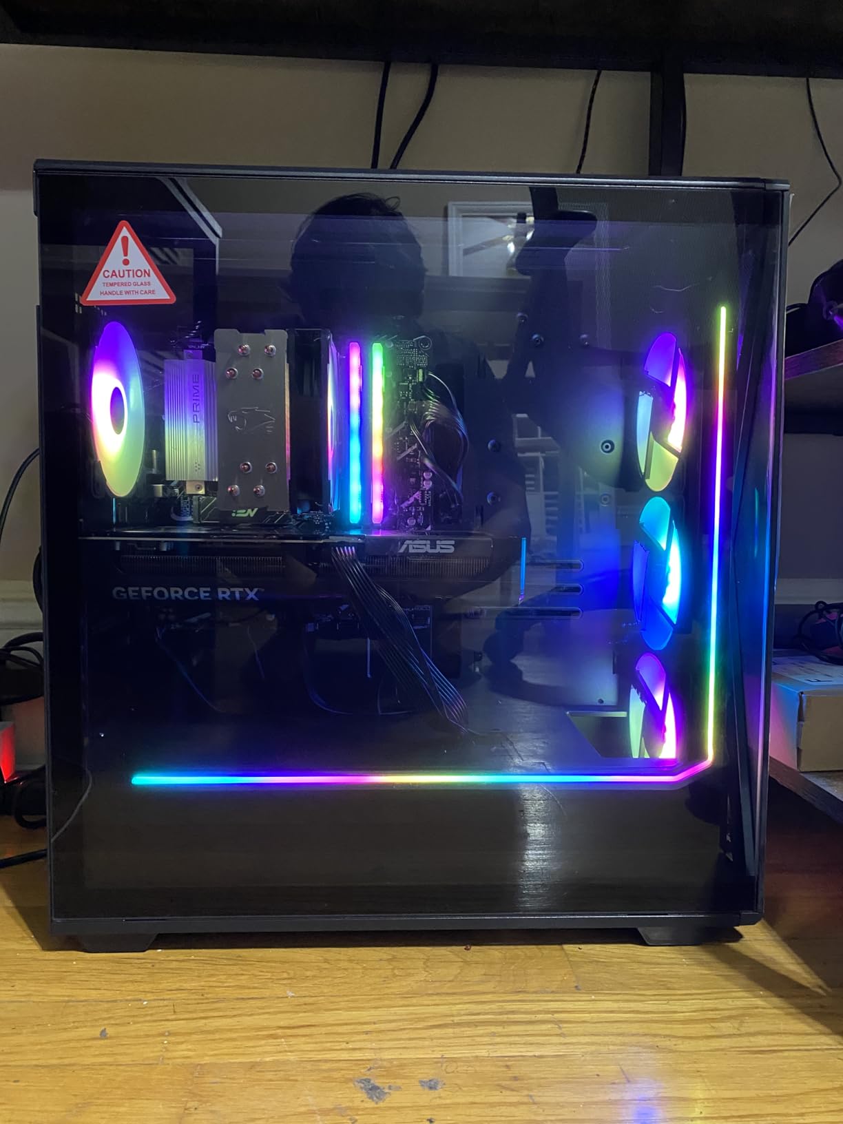 iBUYPOWER Slate MESH Gaming PC Desktop Computer Intel Core i7 14700F CPU, NVIDIA GeForce RTX 5070 12GB GPU, 32GB DDR5 RGB 5200MHz RAM, 1TB NVMe SSD, Windows 11 Home, Keyboard and Mouse - SMI7N5701 - Customer Photo 1