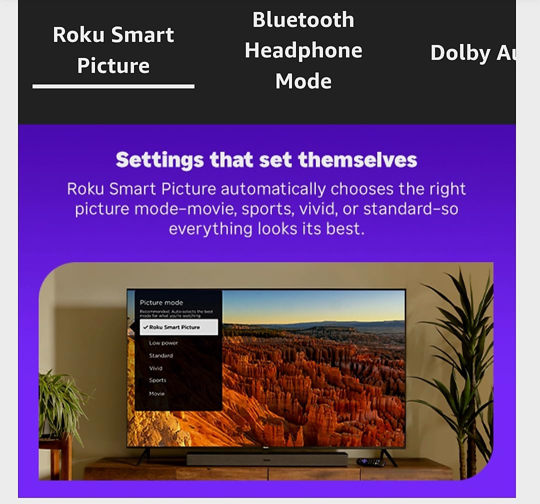 Roku Smart TV 2025 – 55-Inch Select Series, 4K HDR TV – Roku TV with Enhanced Voice Remote – Flat Screen LED Television with Wi-Fi for Streaming Live Local News, Sports, Family Entertainment Customer Review Roku Smart TV 2025 – 55-Inch Select Series, 4K HDR TV – Roku TV with Enhanced Voice Remote – Flat Screen LED Television with Wi-Fi for Streaming Live Local News, Sports, Family Entertainment - Customer Photo 1