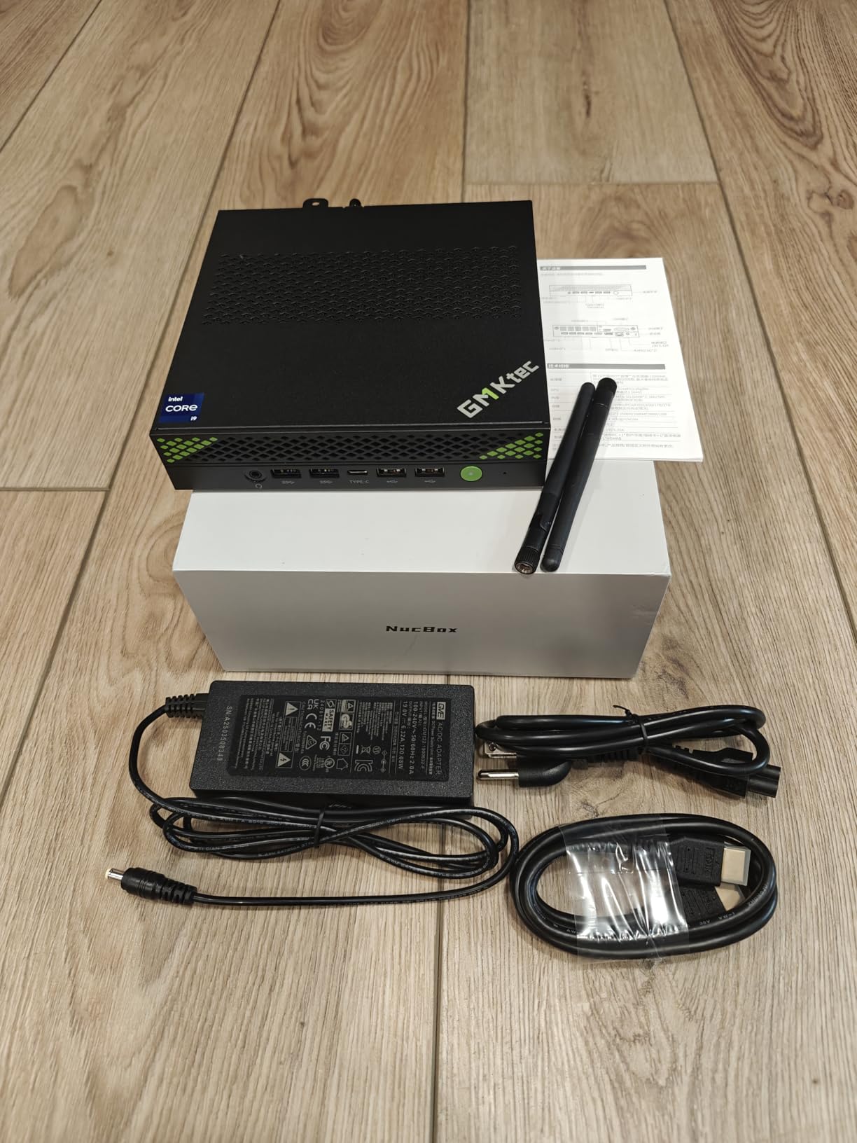 GMKtec Mini PC Workstation, Intel Core i9 13900HK(14C/20T) up to 5.4GHz, Mini Computer 64GB DDR5 RAM 1TB SSD with 8X USB Ports/COM/HDMI/DP Office Business - Customer Photo 1