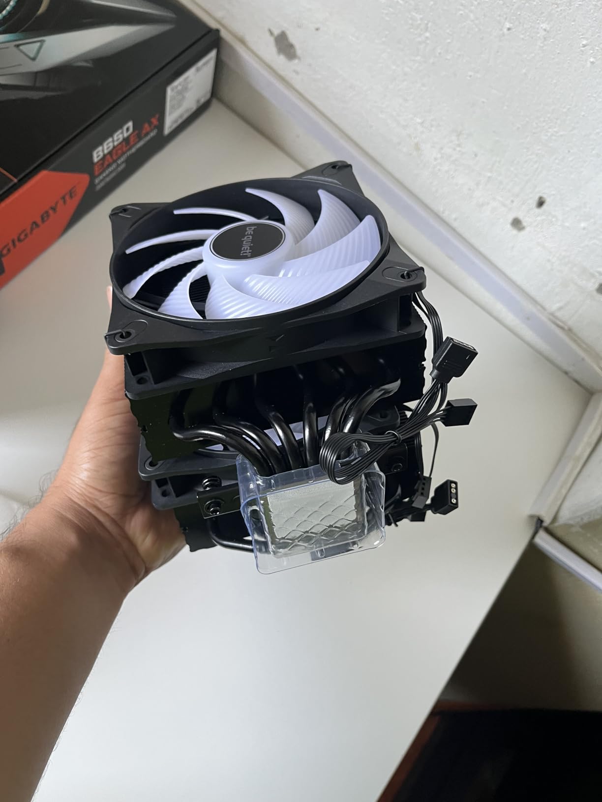be quiet! Pure Rock Pro 3 Black CPU Air Cooler | 6 High Performance 6mm Heat Pipes with HDT Technology | 120mm Quiet PWM Fan | AMD:AM4 AM5/Intel LGA 1700/1150/1151/1200 | Black | BK042 - Customer Photo 2