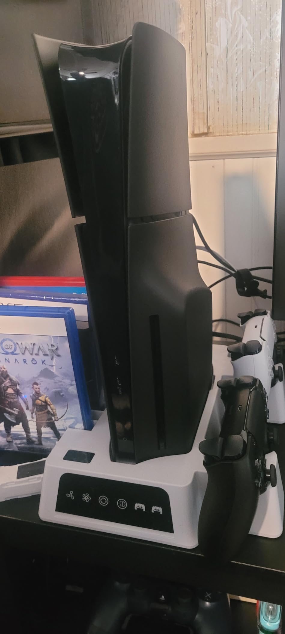 5PCS Face Plates for PS5 Slim Disc and Digital Edition, Cover Shell Panels Accessories Compatible with PlayStation 5 Slim Protective Replacement FacePlates (Galactic Purple) - Customer Photo 2