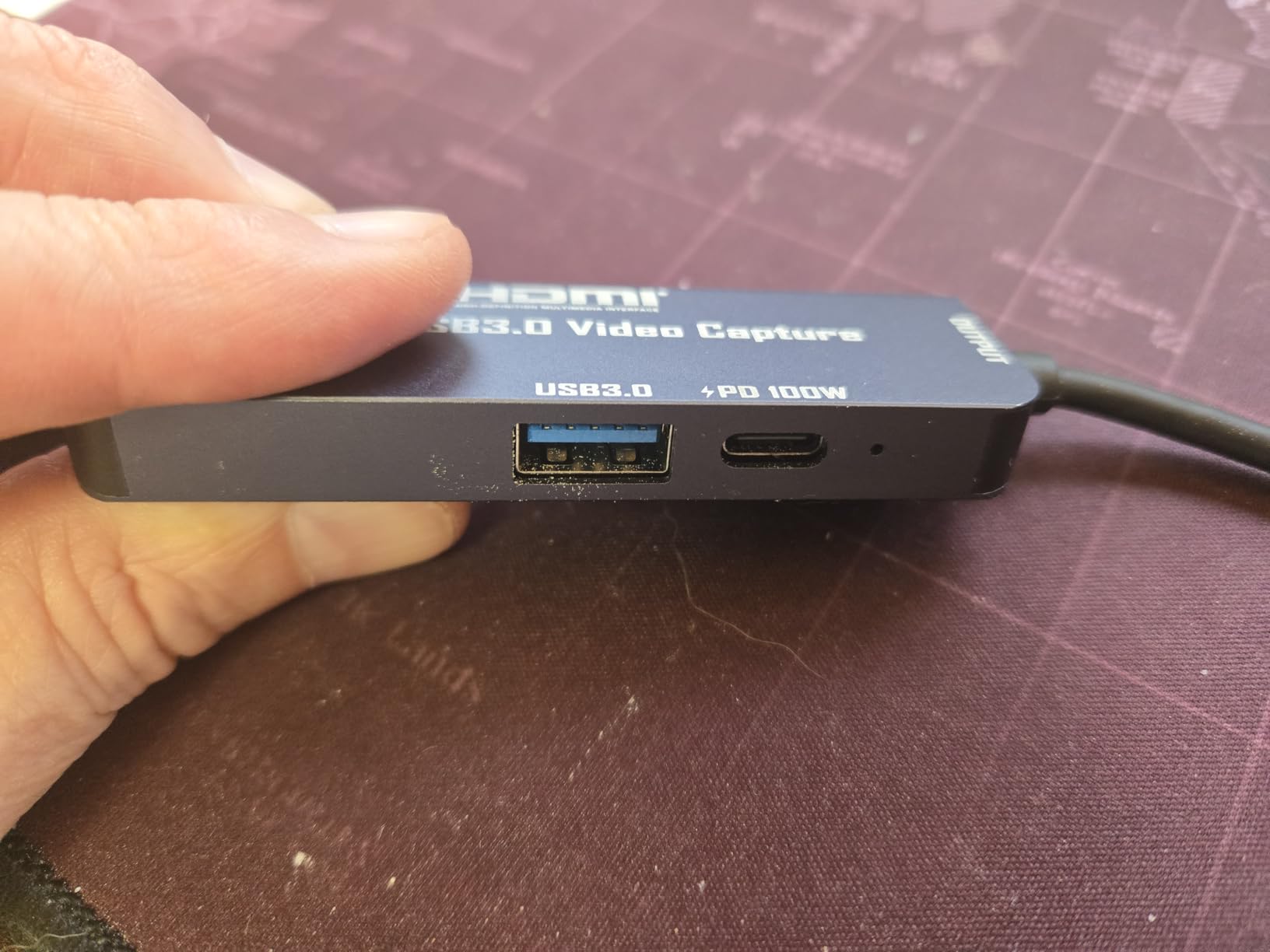 USB3.0 Video Capture Card with PD 100W and USB3.0 Expander Port, avedio links HDMI to USB-A/C Capture Card 1080P 60FPS for Streaming, Game Recording, Compatible with Nintendo Switch, Quest 3, PS5, PS4 - Customer Photo 2