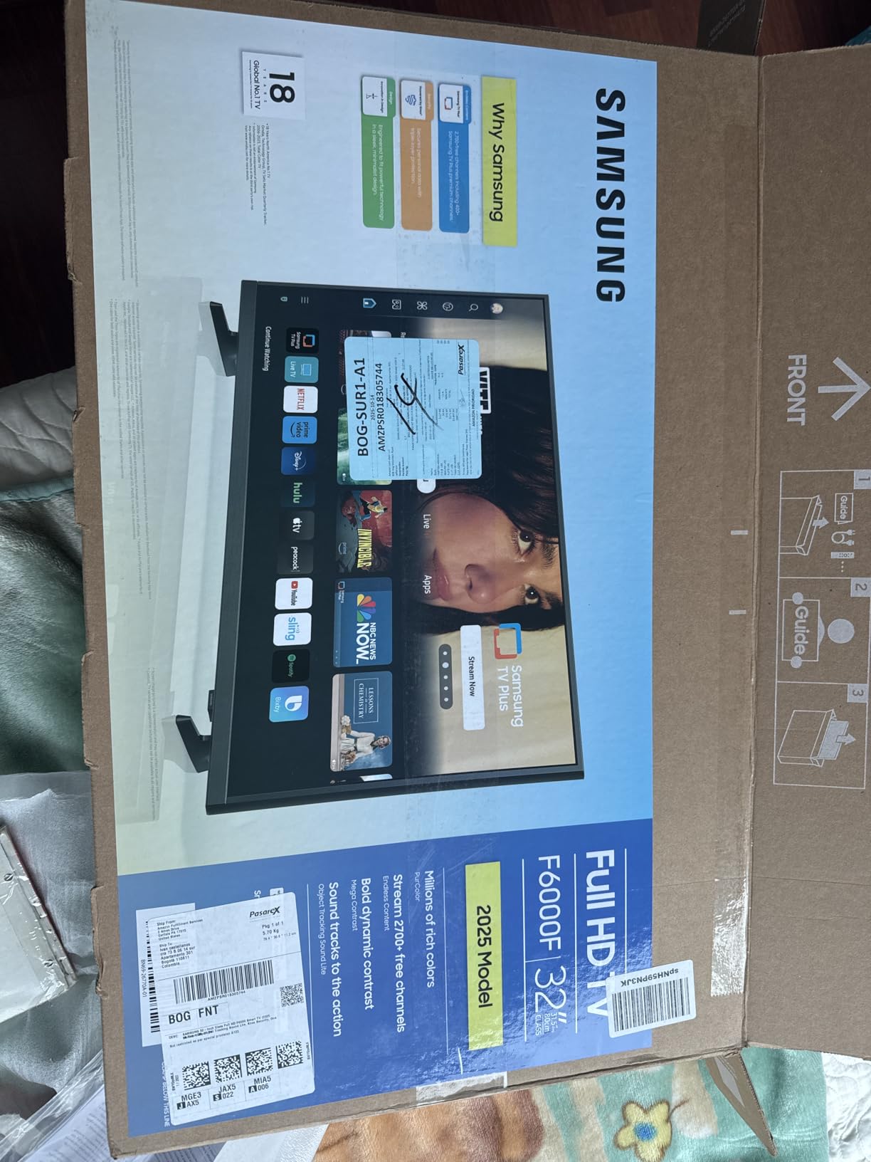 SAMSUNG 32-Inch Class Full HD F6000 Smart TV (2025 Model) HDR, Object Tracking Sound Lite, Knox Security, One UI Tizen, Smart TV - Customer Photo 5