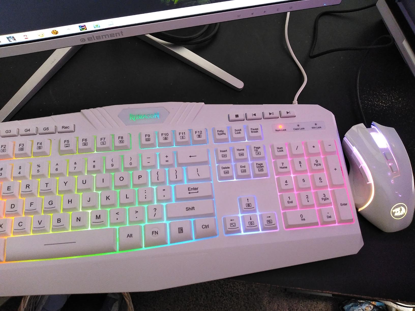 Redragon S101M-KS Gaming Keyboard and Mouse Wireless with Tri-Mode, RGB Keyboard and 4800 DPI Gaming Mouse, 10 Independent Multimedia Keys for Wins, PC, Computer, Wireless S101 Ideal for Gamer - Customer Photo 2