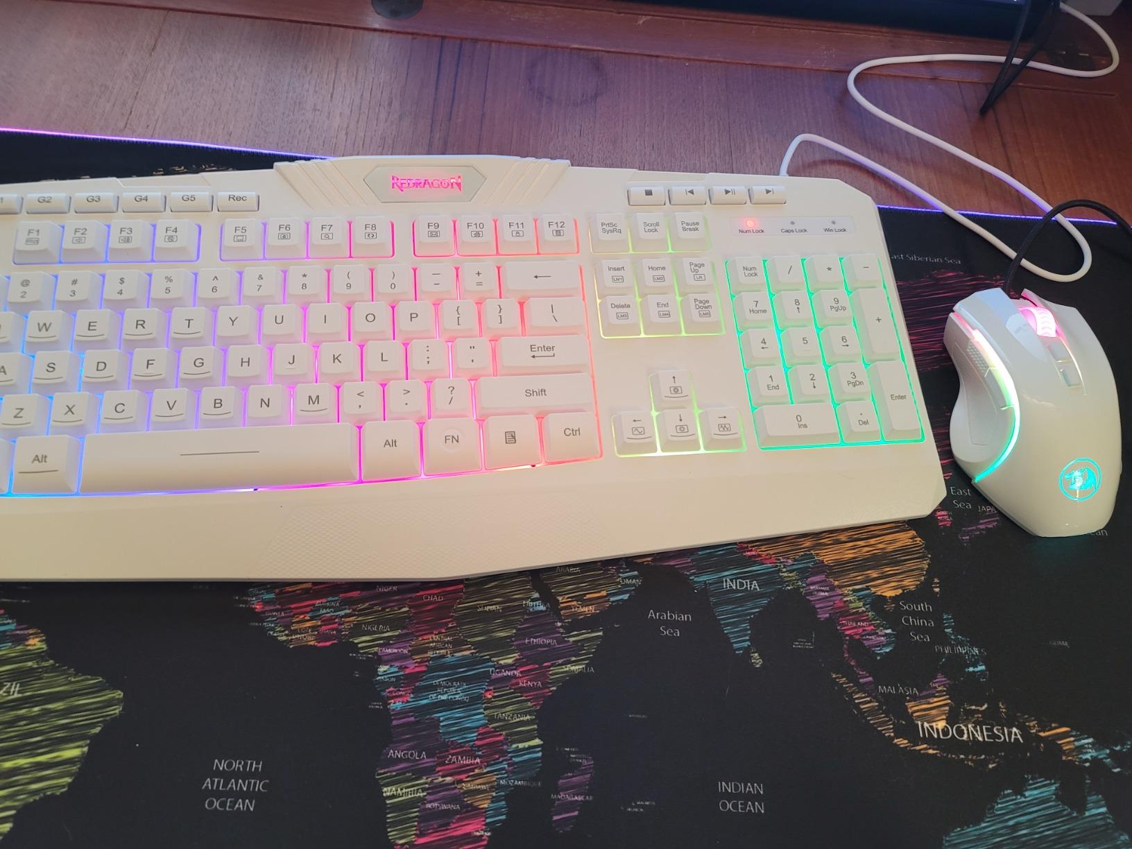 Redragon S101M-KS Gaming Keyboard and Mouse Wireless with Tri-Mode, RGB Keyboard and 4800 DPI Gaming Mouse, 10 Independent Multimedia Keys for Wins, PC, Computer, Wireless S101 Ideal for Gamer - Customer Photo 4