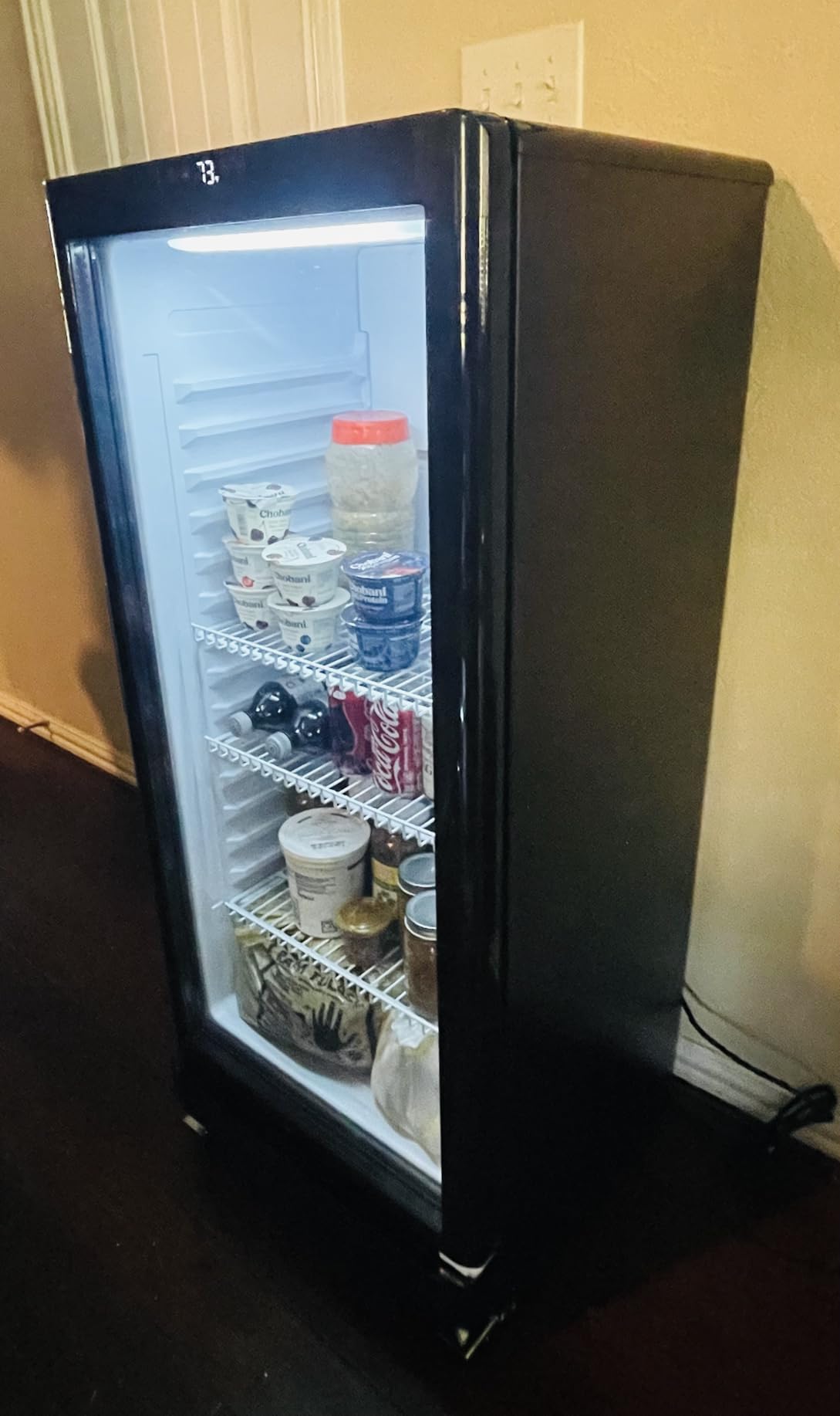 6 Cu.Ft Commercial Refrigerators, Display Fridge with Double-Tempered Glass Door, Beverage Cooler for Bar, Office, Restaurant, Outdoor Beverage Refrigerator with Locking, Key & LED - Customer Photo 2