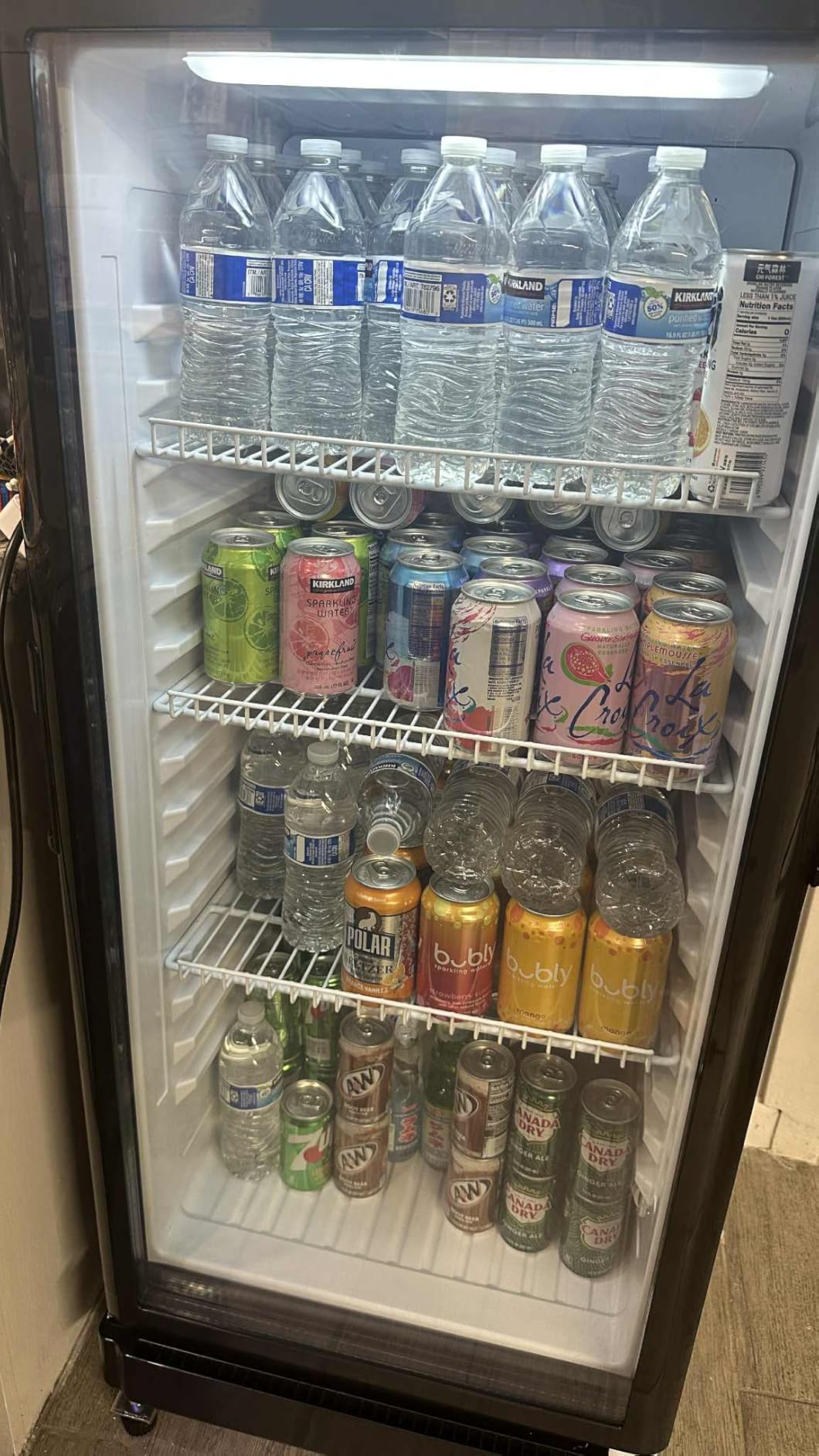 6 Cu.Ft Commercial Refrigerators, Display Fridge with Double-Tempered Glass Door, Beverage Cooler for Bar, Office, Restaurant, Outdoor Beverage Refrigerator with Locking, Key & LED - Customer Photo 2