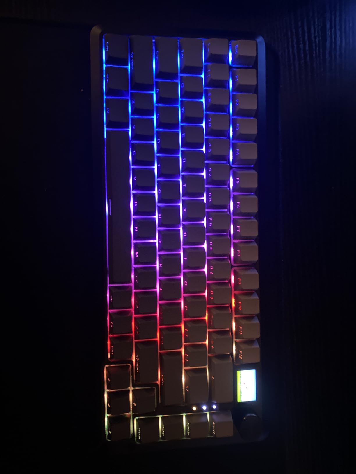 Redragon Wireless Mechanical Gaming Keyboard - Gasket-Mounted RGB Backlit, Custom Keys, 3-Mode(Bluetooth/2.4G/USB), Hot-Swap Pre-Lubed Switches, Screen & Control Knob - Cyber Mecha Style, Plasma Arc Customer Review Redragon Wireless Mechanical Gaming Keyboard - Gasket-Mounted RGB Backlit, Custom Keys, 3-Mode(Bluetooth/2.4G/USB), Hot-Swap Pre-Lubed Switches, Screen & Control Knob - Cyber Mecha Style, Plasma Arc - Customer Photo 2