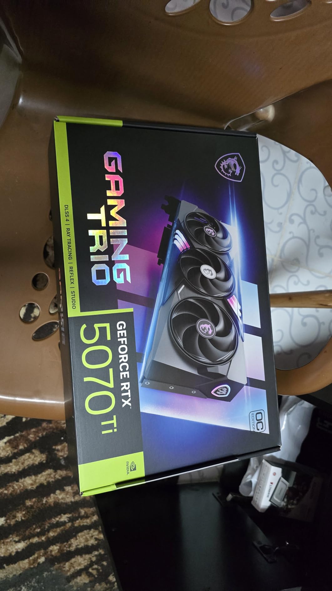 MSI Gaming RTX 5070 Ti 16G Gaming Trio OC Graphics Card (16GB GDDR7, 256-bit, Extreme Performance: 2580, DisplayPort x 3 2.1a, HDMI 2.1b, NVIDIA Blackwell Architecture) - Customer Photo 2