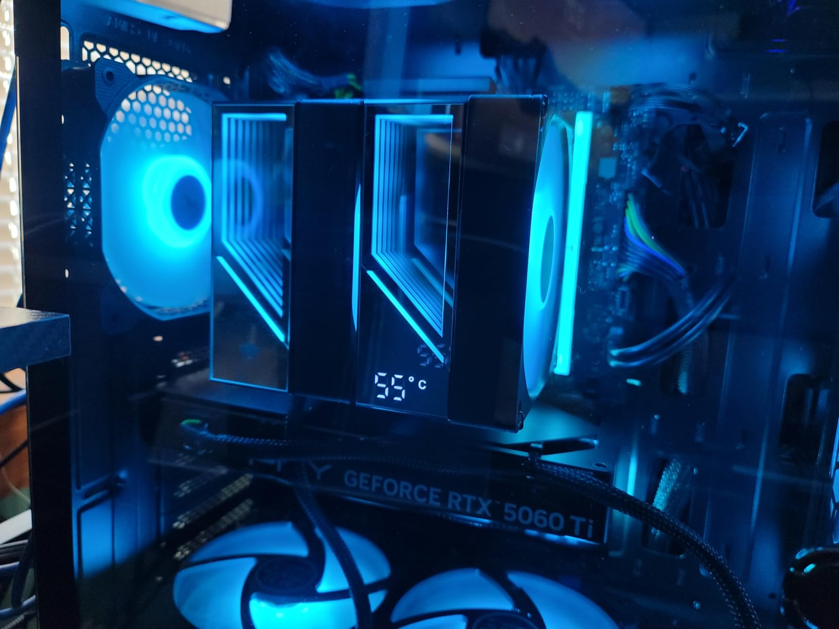 KF620-DGT CPU Air Cooler,Dual ARGB PWM Fans, 6 Heat Pipes, Digital Display Top Cover - High-Performance Cooling for AMD:AM4 AM5/Intel LGA 1700/115X/1200/1366/1851 PC Cooler Customer Review KF620-DGT CPU Air Cooler,Dual ARGB PWM Fans, 6 Heat Pipes, Digital Display Top Cover - High-Performance Cooling for AMD:AM4 AM5/Intel LGA 1700/115X/1200/1366/1851 PC Cooler - Customer Photo 2