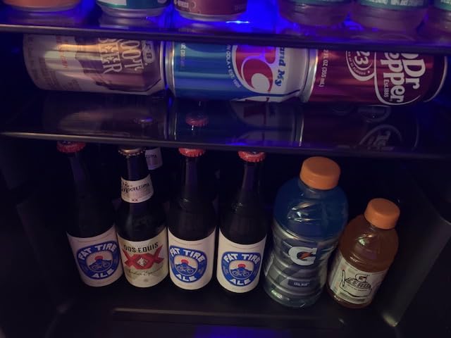 Wine Cooler Refrigerator with Glass Door, Mini Wine Fridge for Red, White and Champagne, Built-in Wine Cellar, 40-61F Digital Temperature Control, Indoor Use - Customer Photo 1