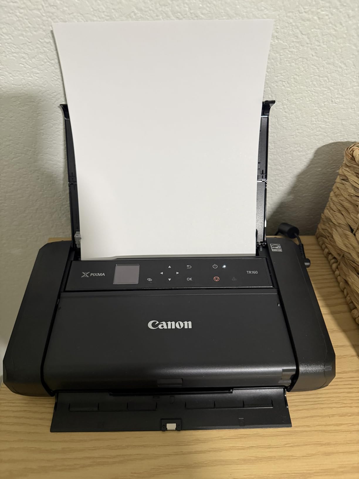 Canon PIXMA TR160 Wireless Portable Printer, 50-Sheet Paper Tray and 1.44