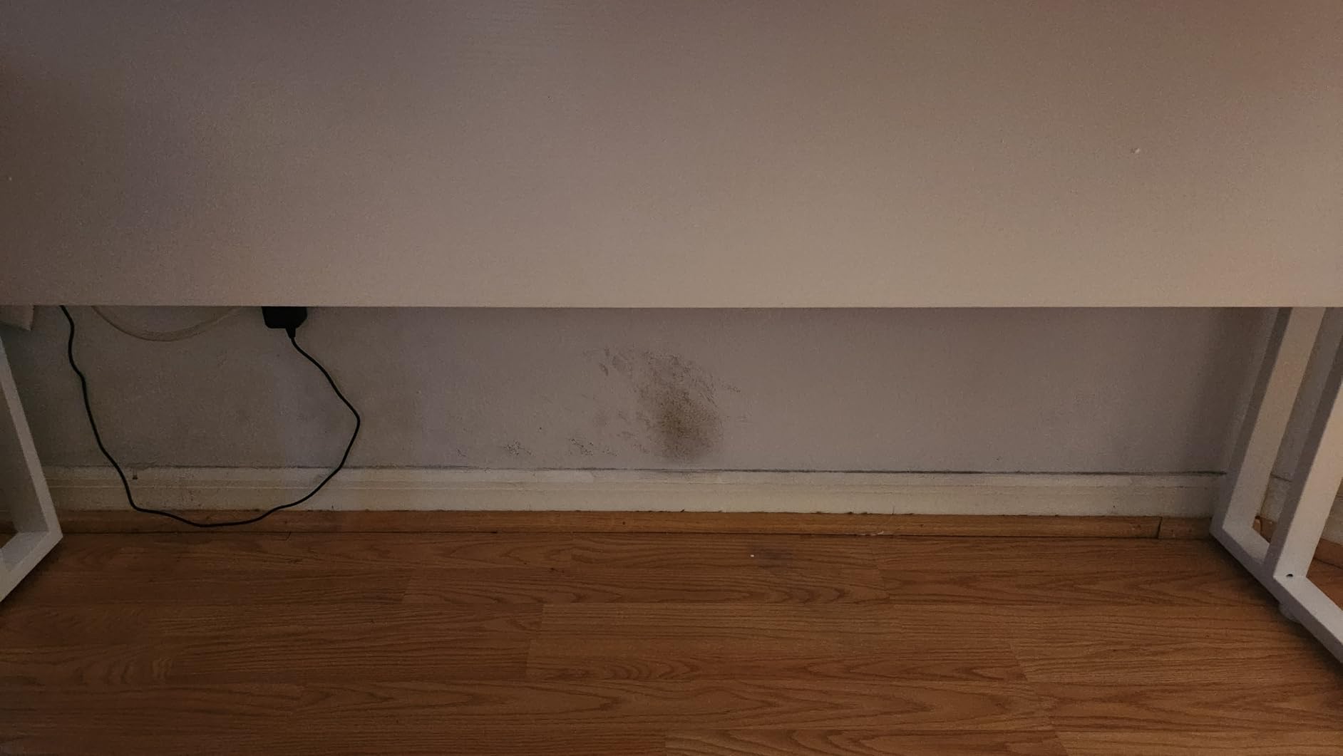 Cable Management, 25'' Cable Management Under Desk No Drill, Metal Cord Organizer with Clamp for Standing Desk, Cable Organizer for Home Office, Black Customer Review Cable Management, 25'' Cable Management Under Desk No Drill, Metal Cord Organizer with Clamp for Standing Desk, Cable Organizer for Home Office, Black - Customer Photo 2