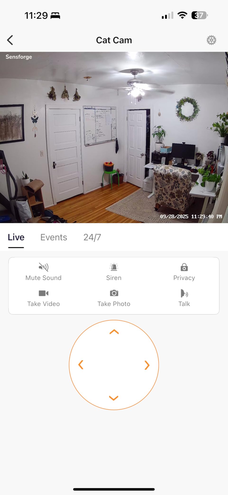 Sensforge 2.5K Indoor Pan-Tilt Dome Security Camera, AI Human & Pet Detection, 360° Coverage, Two-Way Audio, Dual-Band Wi-Fi (2.4G/5G), 64GB SD Card Included, No Monthly Fees Customer Review Sensforge 2.5K Indoor Pan-Tilt Dome Security Camera, AI Human & Pet Detection, 360° Coverage, Two-Way Audio, Dual-Band Wi-Fi (2.4G/5G), 64GB SD Card Included, No Monthly Fees - Customer Photo 2