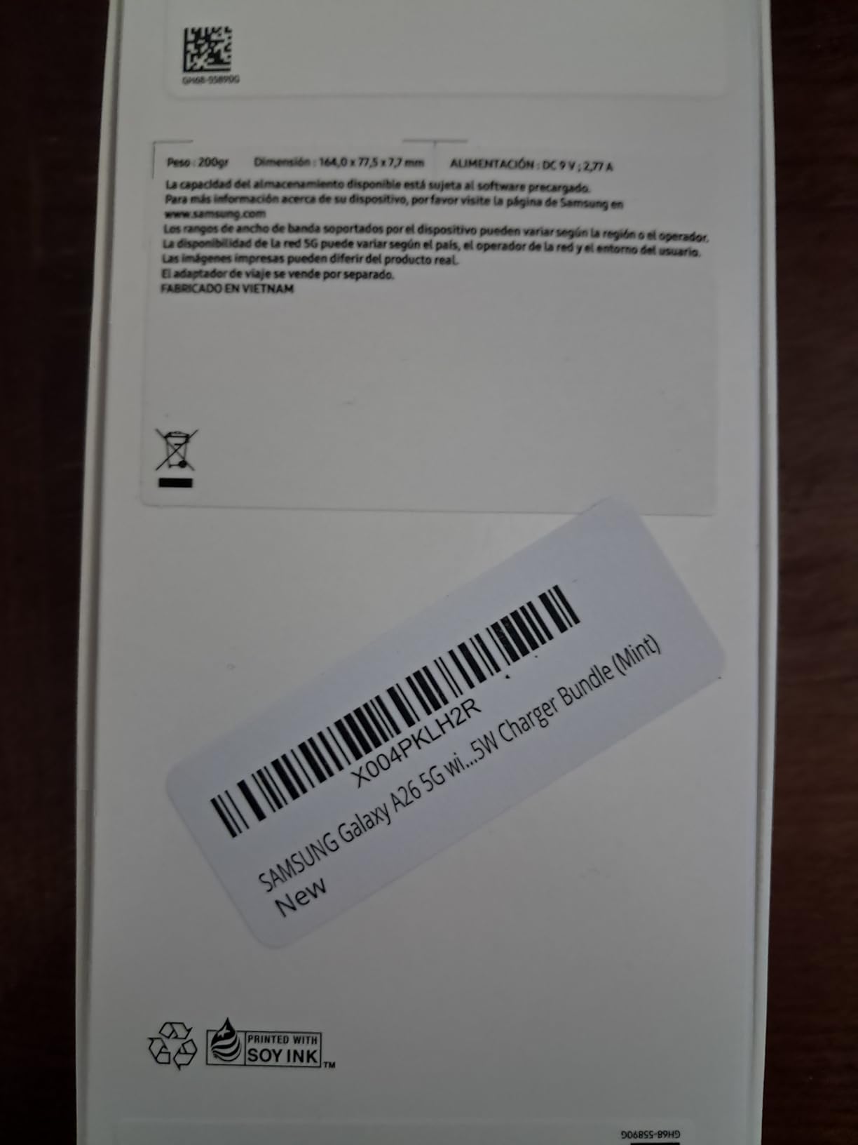 SAMSUNG Galaxy A26 5G 2025 with AI | 256GB, 8GB, Dual SIM | 6.7