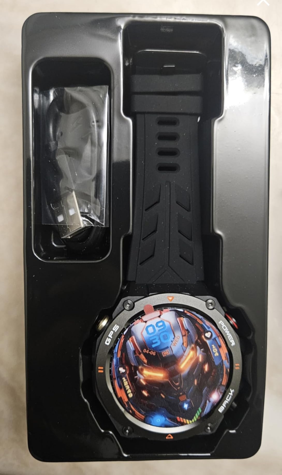 Military Smart Watch with GPS, Pressure/Altitude/Compass, Rugged Smartwatch for Men with 650mAh Extra-Large Battery, Answer/Make Call, 100+ Sports Mode, Metal Body Fitness Tracker for Android iOS - Customer Photo 1