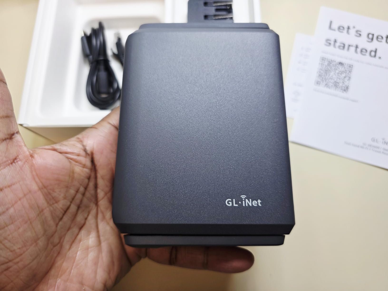 GL.iNet GL-BE3600 (Slate 7) Portable Travel Router, Pocket Dual-Band Wi-Fi 7, 2.5G Router, Portable VPN Routers WiFi for Travel, Public Computer Routers, Business Trip, Moblie/RV/Cruise/Plane - Customer Photo 2