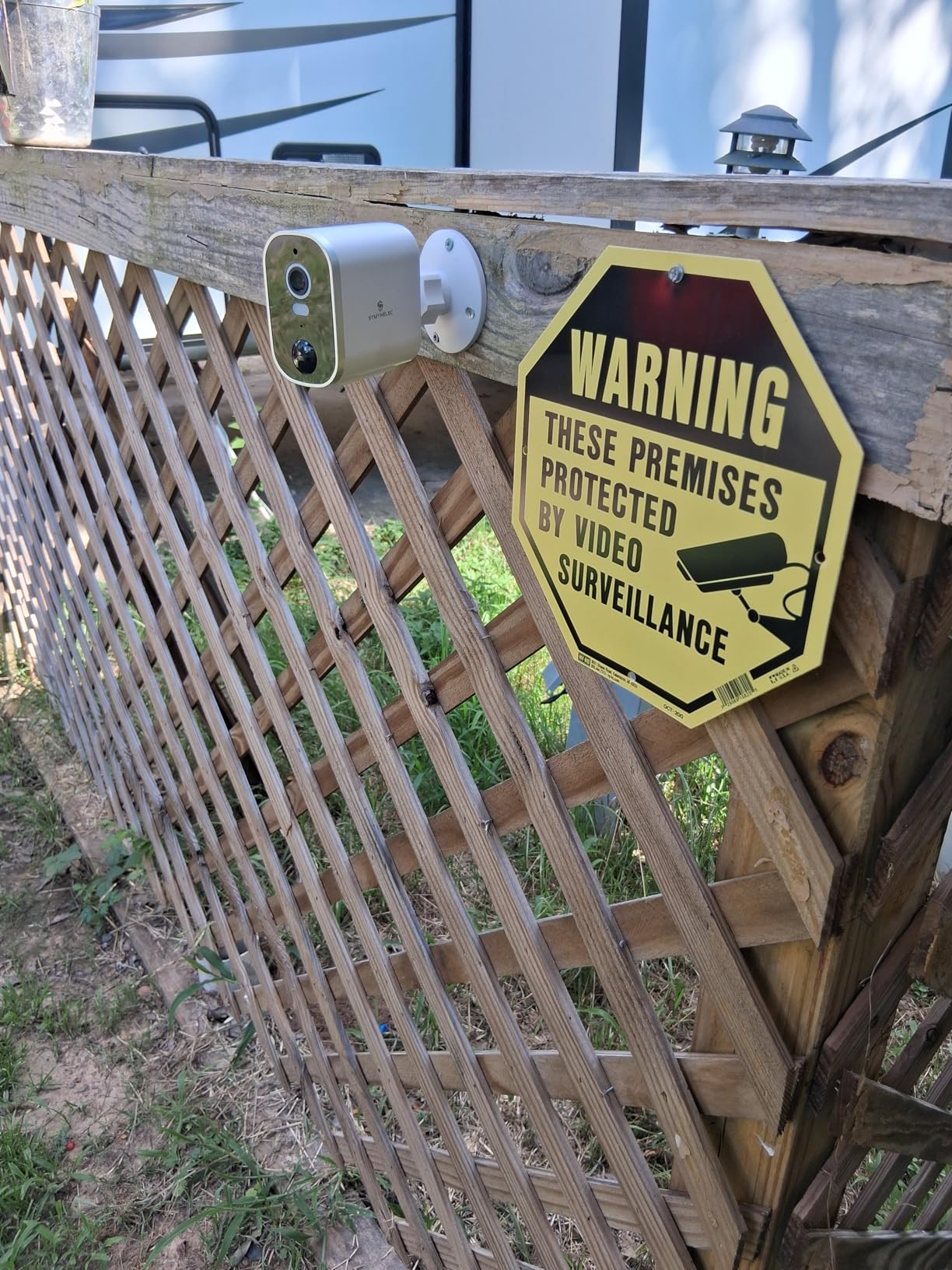 SYMYNELEC Solar Security Cameras Outdoor: 4-Pack Wireless Surveillance System - 2K Night Vision Motion Detection - Waterproof Home Monitoring Year-Round for Homeowners - Customer Photo 2