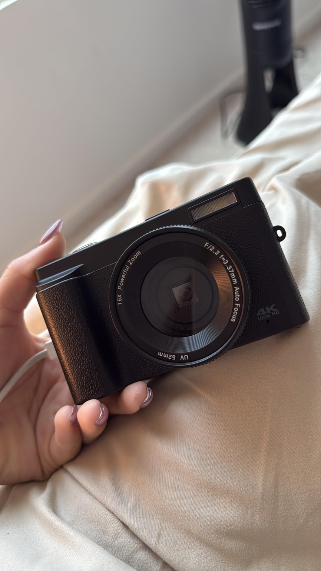 4K Digital Camera for Photography Autofocus, 64MP WiFi Vlogging Camera for YouTube with 2 Batteries, SD Card, 3