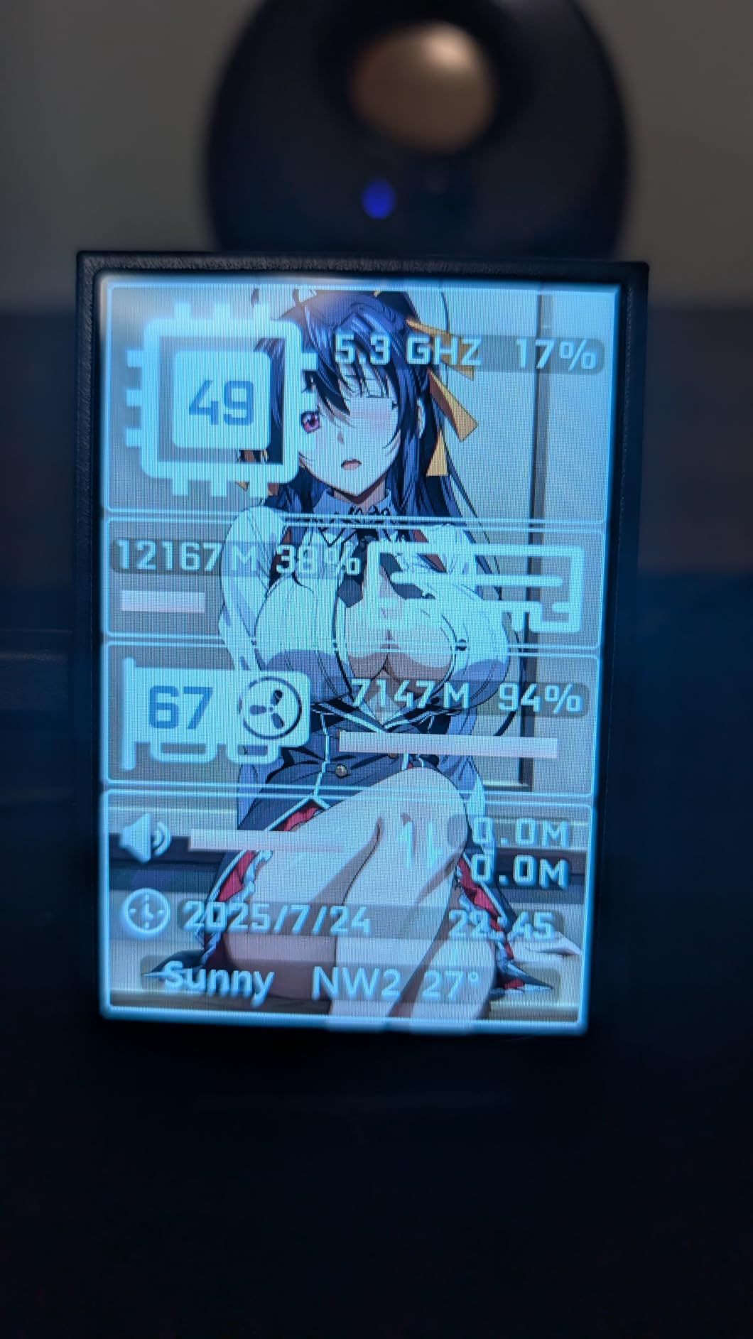 3.5 Inch IPS USB Mini Screen No Installation AIDA64 Pc Case Screen Computer Temp Monitor PC Temperature Display with Stand, USB Cable, Manual - Customer Photo 3