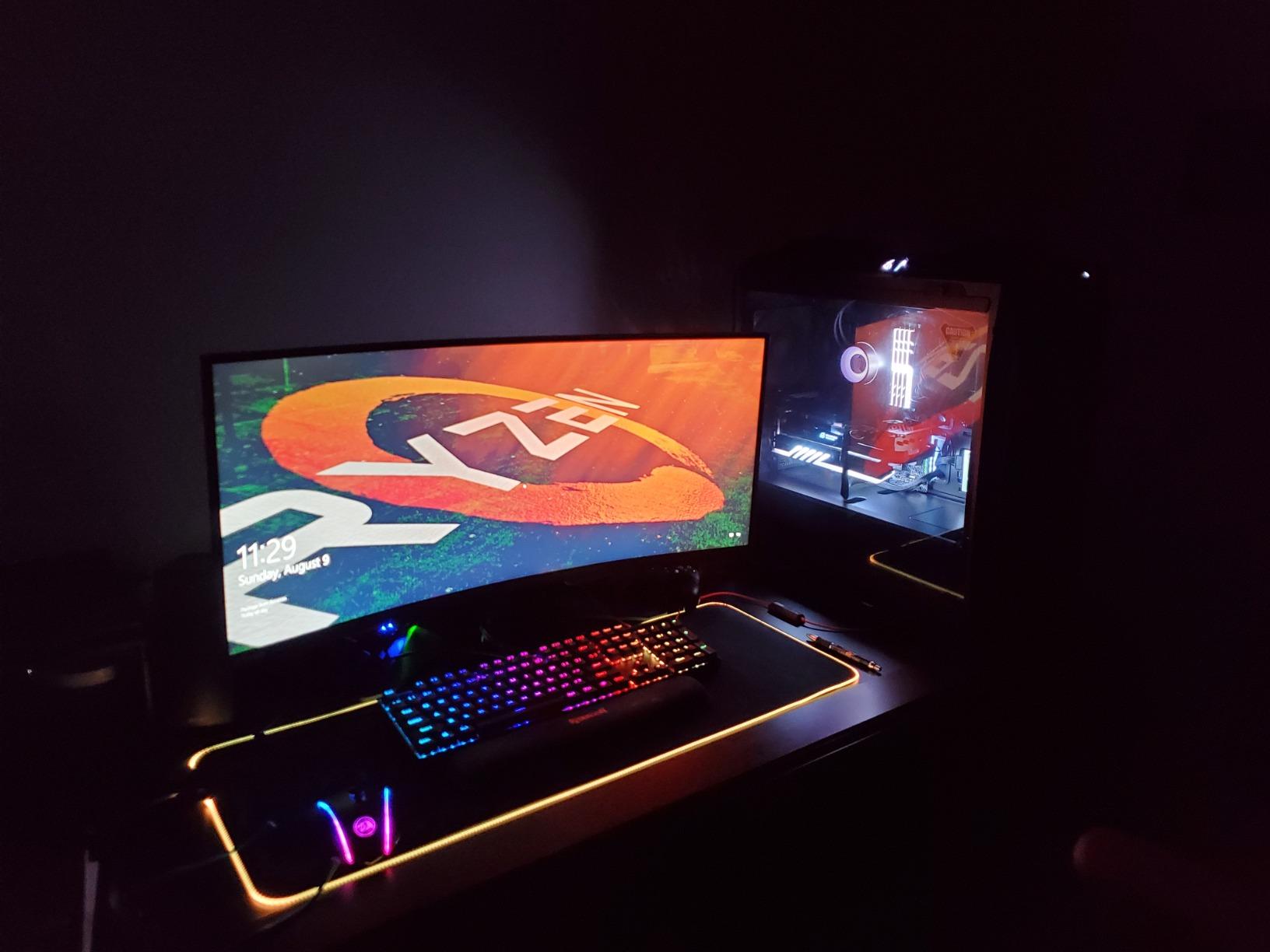 Redragon K713 Wireless Mechanical Keyboard, Gasket Mounted RGB Gaming Keyboard, 3-Mode (2.4G/BT/USB), Pre-Lubed Linear Red Switches, 75％ Layout, 82 Keys Hot Swappable for PC/Mac - Black - Customer Photo 4