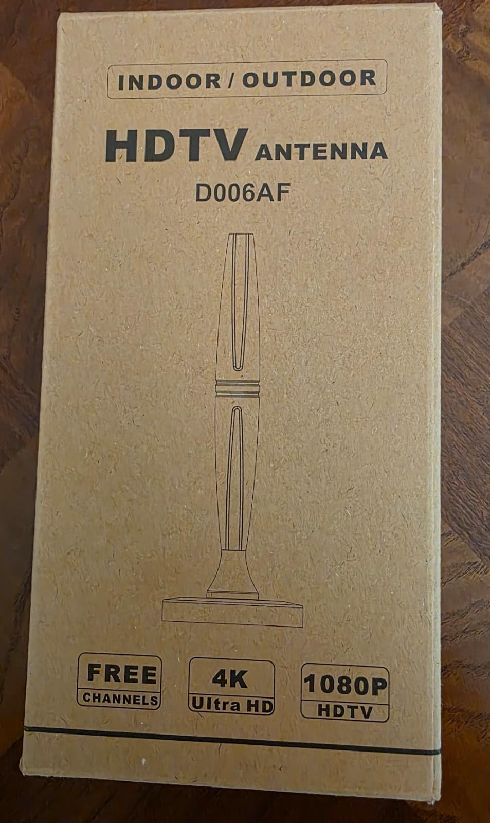 TV Antenna Indoor, Antenna for Smart TV, Support 4K 1080p with Signal Booster for Local Channels, 320 Miles Long Range Reception - 18ft (Dark Grey) - Customer Photo 1