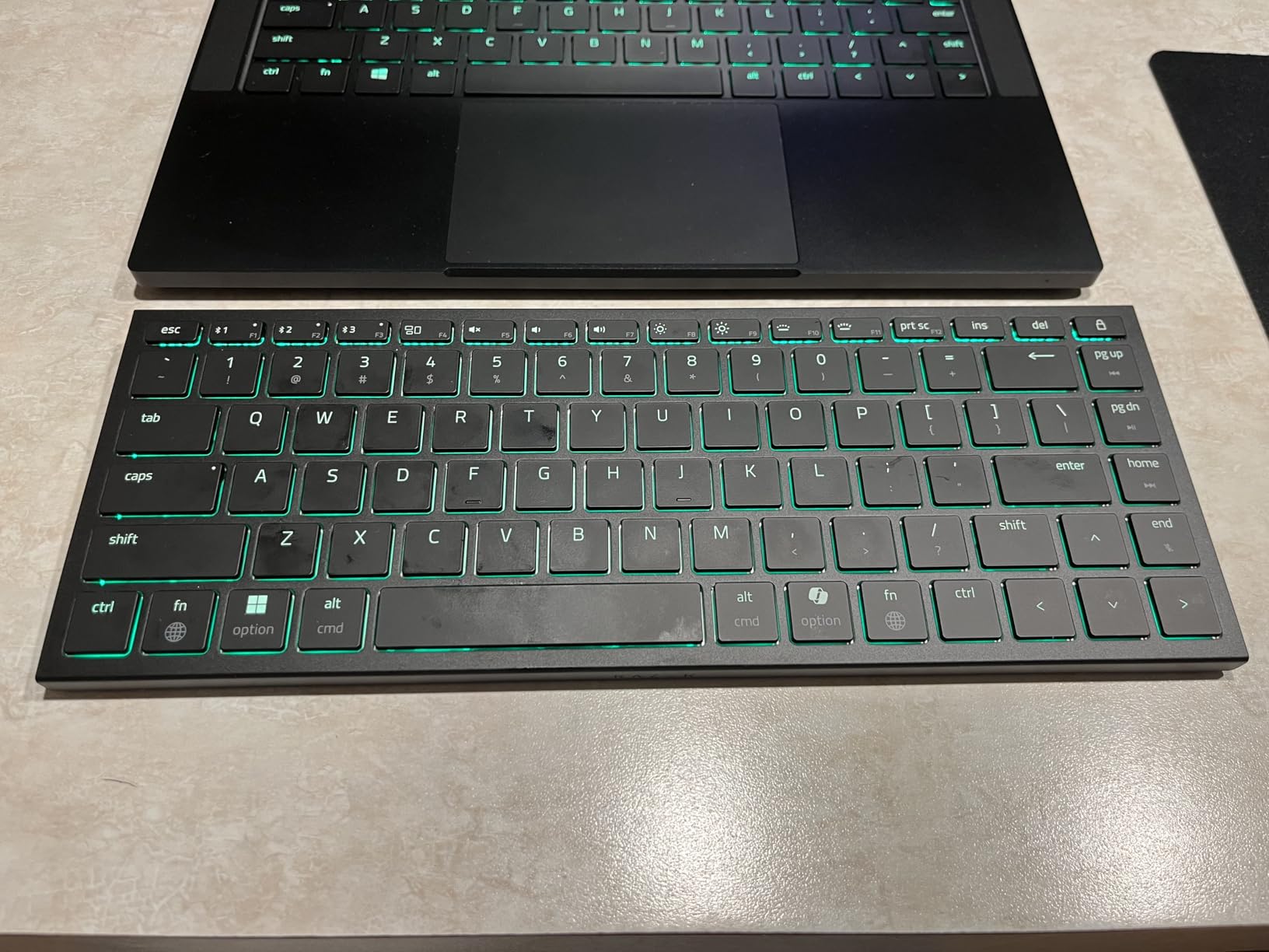 Razer Joro Portable Wireless Gaming Keyboard: Thin, Light, Compact - Chroma RGB - Low Profile Switches - Bluetooth - Long Battery Life - Snap Tap - For PC & Mac Laptops, Steam Deck, Smartphone, Tablet - Customer Photo 2