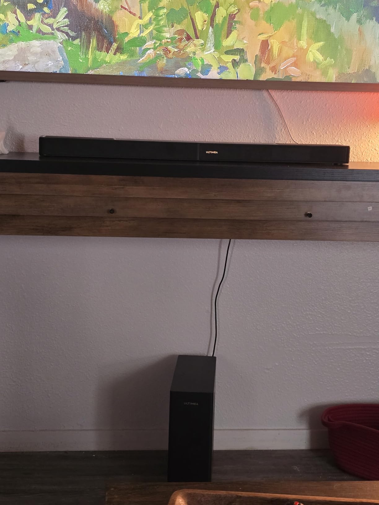 ULTIMEA 5.1.2ch Sound Bar with Dolby Atmos, Surround Sound System for TV with 2 Surround Speakers, Sound Bar for Smart TV, Soundbar for Home Theater, BT 5.4, HDMI eARC, Skywave F40 (New, 2025 Model) Customer Review ULTIMEA 5.1.2ch Sound Bar with Dolby Atmos, Surround Sound System for TV with 2 Surround Speakers, Sound Bar for Smart TV, Soundbar for Home Theater, BT 5.4, HDMI eARC, Skywave F40 (New, 2025 Model) - Customer Photo 2