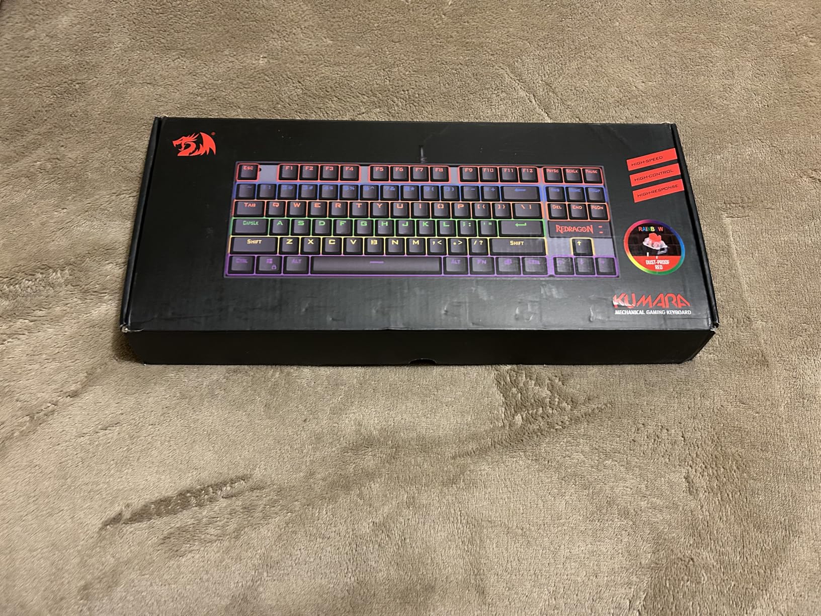 MCHOSE ACE 68 HE Rapid Trigger Mechanical Gaming Keyboard 65% Hall Effect Switches, Hyper-Fast Adjustable Actuation, 8 KHz Polling, PBT Keycaps RGB Hot-Swap, Music Sync 2.0 for PC/Mac, Rose Red - Customer Photo 4