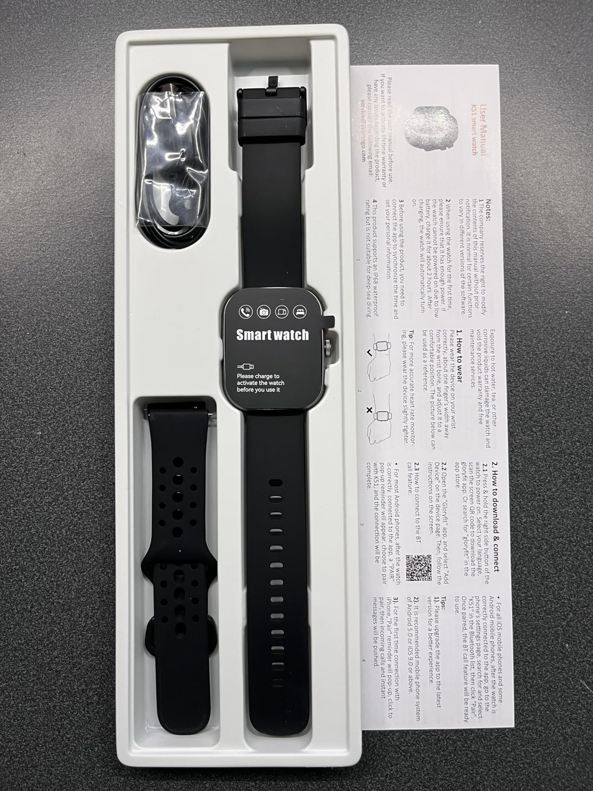 Smart Watch (Answer/Make Call), 1.96