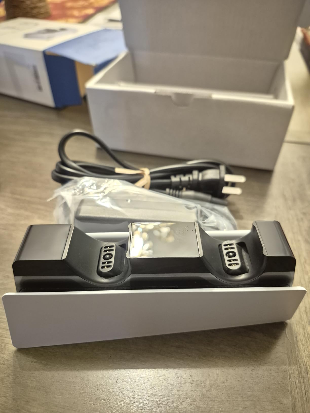 PS5 Controller Charger - Charge 2 Controllers to 90% in 50 Mins - No Annoying Lights - Click in Design Dual Fast Charging Stand Dock Station Holder Accessories for PlayStation DualSense Controller Customer Review PS5 Controller Charger - Charge 2 Controllers to 90% in 50 Mins - No Annoying Lights - Click in Design Dual Fast Charging Stand Dock Station Holder Accessories for PlayStation DualSense Controller - Customer Photo 2