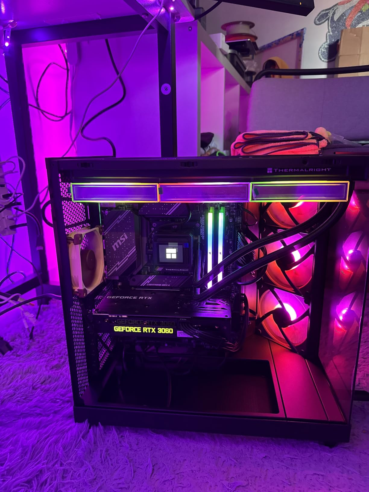 Thermalright FW360 SE ARGB V2 360mm CPU AIO Liquid Cooler for Desktop - TL-M12Q 2000RPM Daisy-Chain Fans, 2