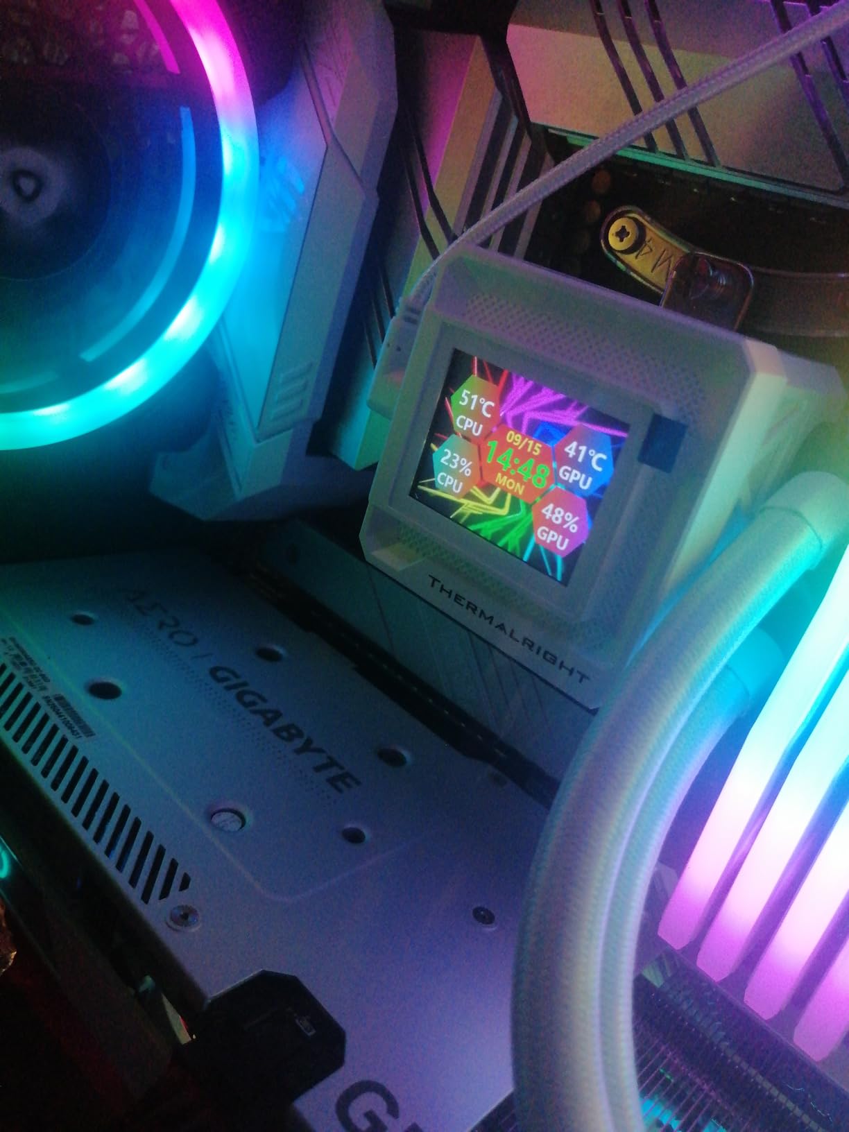 Thermalright FW360 SE ARGB V2 360mm CPU AIO Liquid Cooler for Desktop - TL-M12Q 2000RPM Daisy-Chain Fans, 2