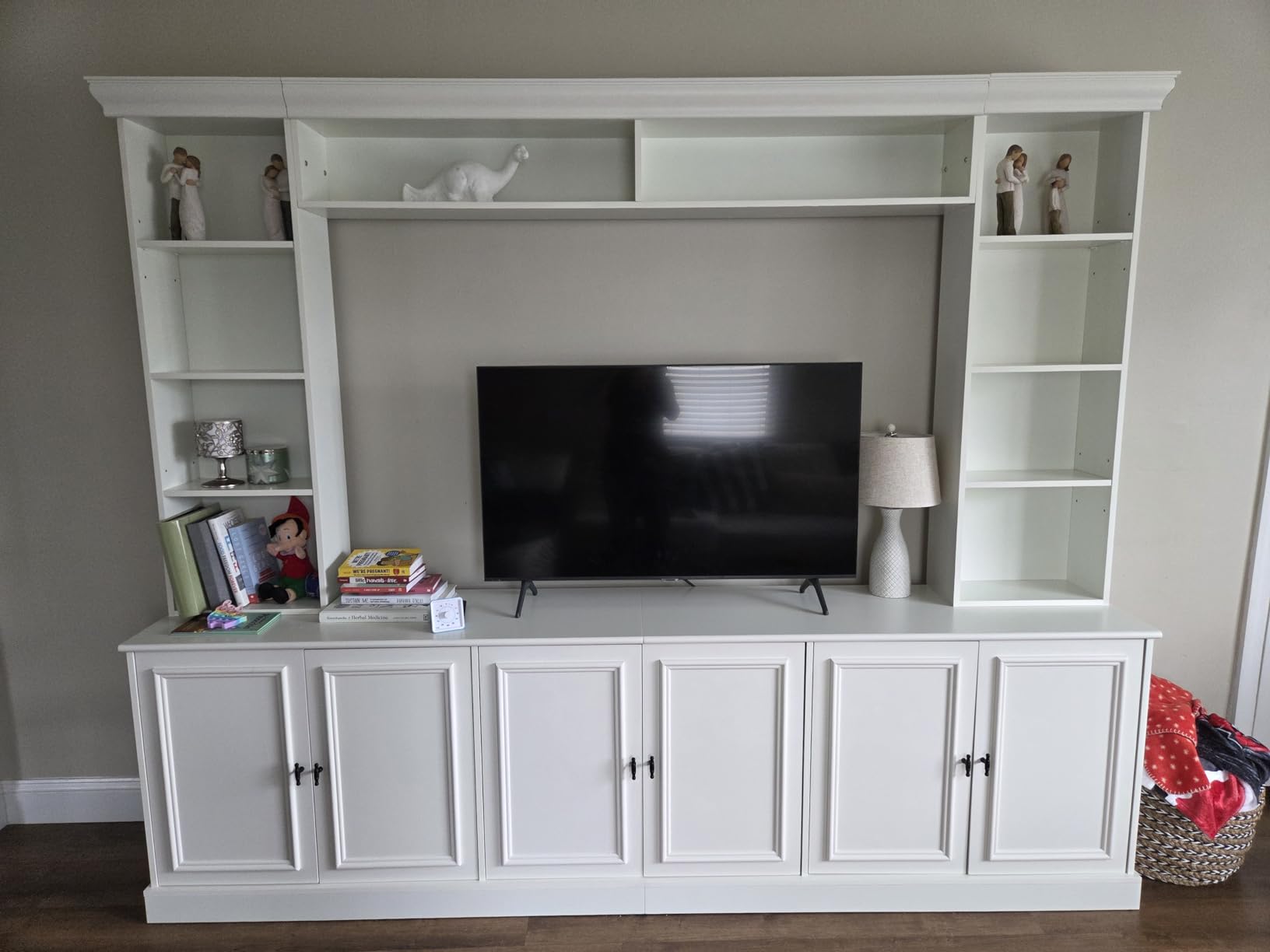 SOFTSEA 4-Piece Entertainment Center Wall Unit with Bookshelves for TVs up to 70 SOFTSEA 4-Piece Entertainment Center Wall Unit with Bookshelves for TVs up to 70