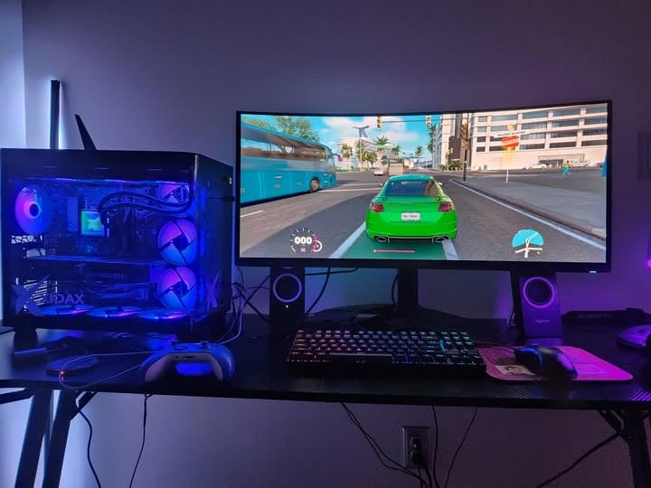 Alienware 34 240Hz QD-OLED Curved Gaming Monitor - AW3425DW - 34.2-inch WQHD (3440 x 1440) 240Hz 0.03ms Display, 1800R Curve, AMD FreeSync Premium Pro, VESA AdaptiveSync, VESA DisplayHDR TrueBlack 400 Customer Review Alienware 34 240Hz QD-OLED Curved Gaming Monitor - AW3425DW - 34.2-inch WQHD (3440 x 1440) 240Hz 0.03ms Display, 1800R Curve, AMD FreeSync Premium Pro, VESA AdaptiveSync, VESA DisplayHDR TrueBlack 400 - Customer Photo 1
